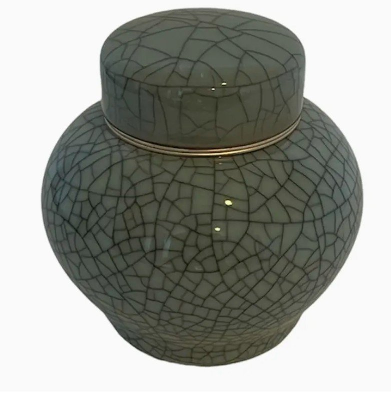 Grey-green Ceramic 5 inch Ceramic Urn.jpg