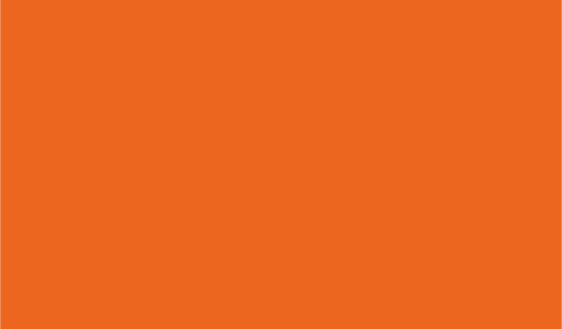 L'image est entièrement orange avec une forme centrale noire.