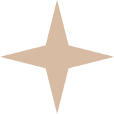 Une étoile orange clair avec une teinte beige clair.