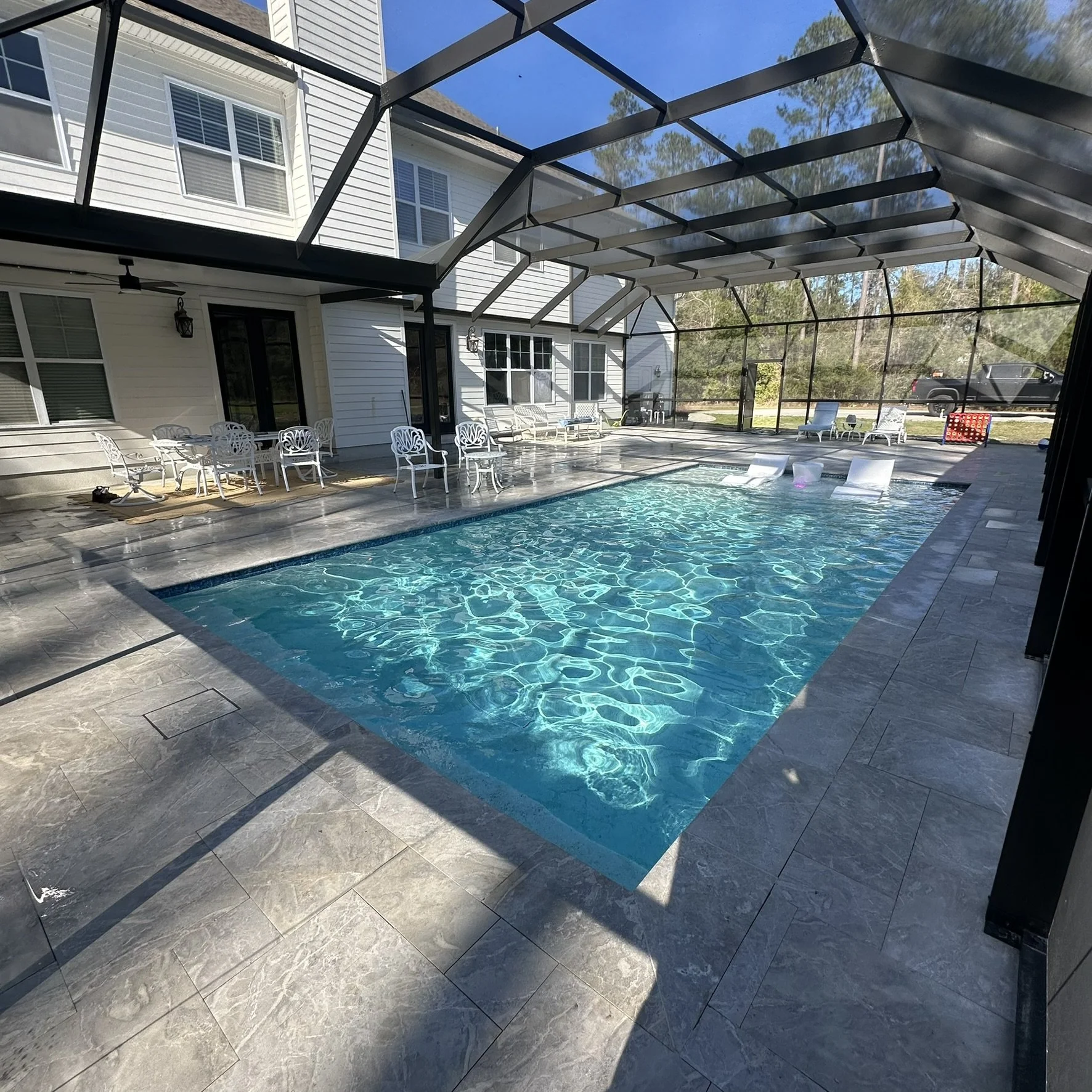Swimming Pool with Screen Enclosure Kingsland GA.JPEG