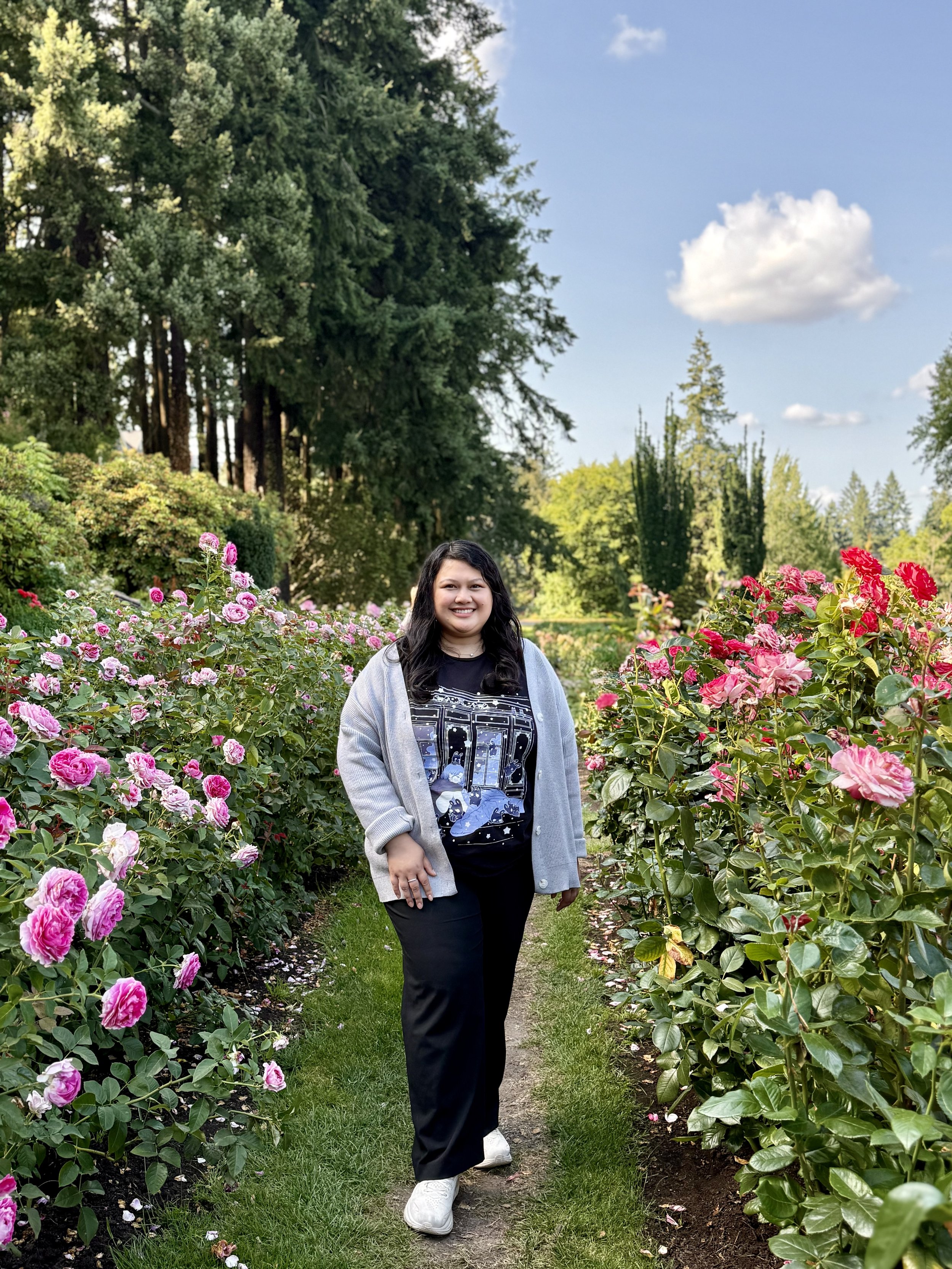 Nabi (therapist) at Rose garden