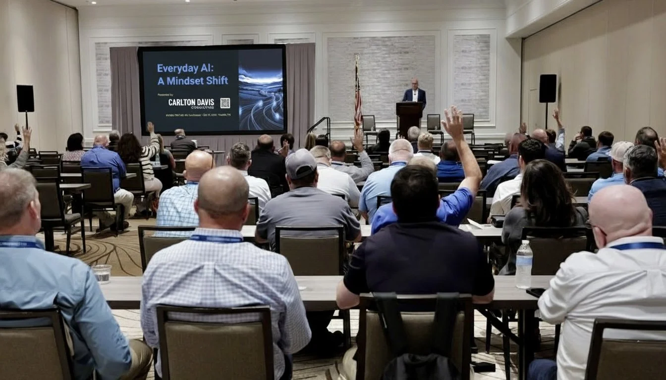 Carlton Davis presenting at a conference