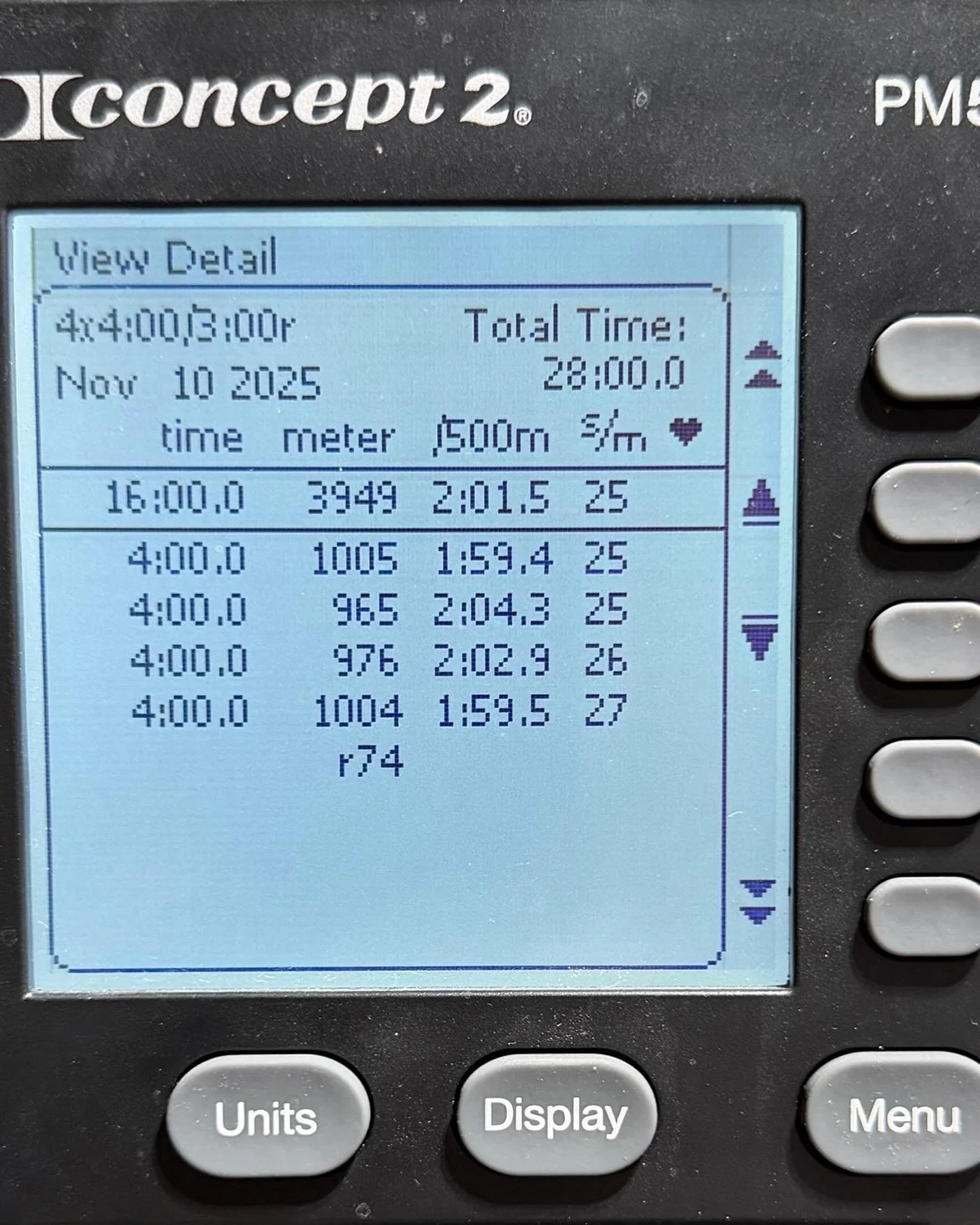 Short on time today but a quick row #training session can be a good placeholder in case today&rsquo;s #endurance #lift gets delayed further.