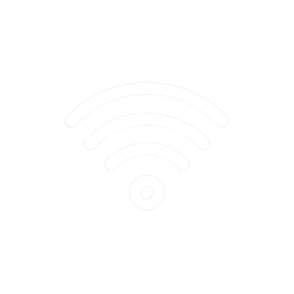 Symbol for Wi-Fi eller trådløst internet.