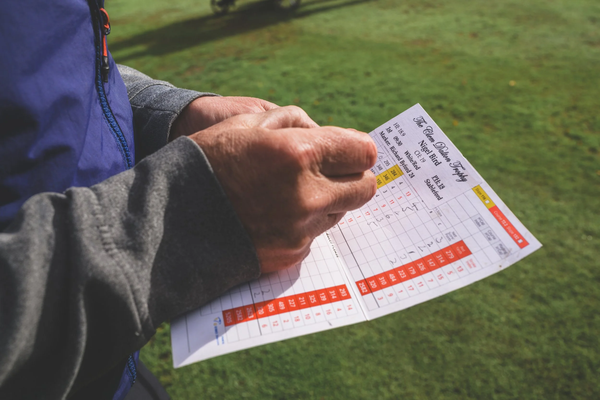 Keeping score. Capturing the detail. Documentary and sports editorial photography for The Clem Dalton Trophy, taken for Limpsfield Golf Club, UK. 2026. 