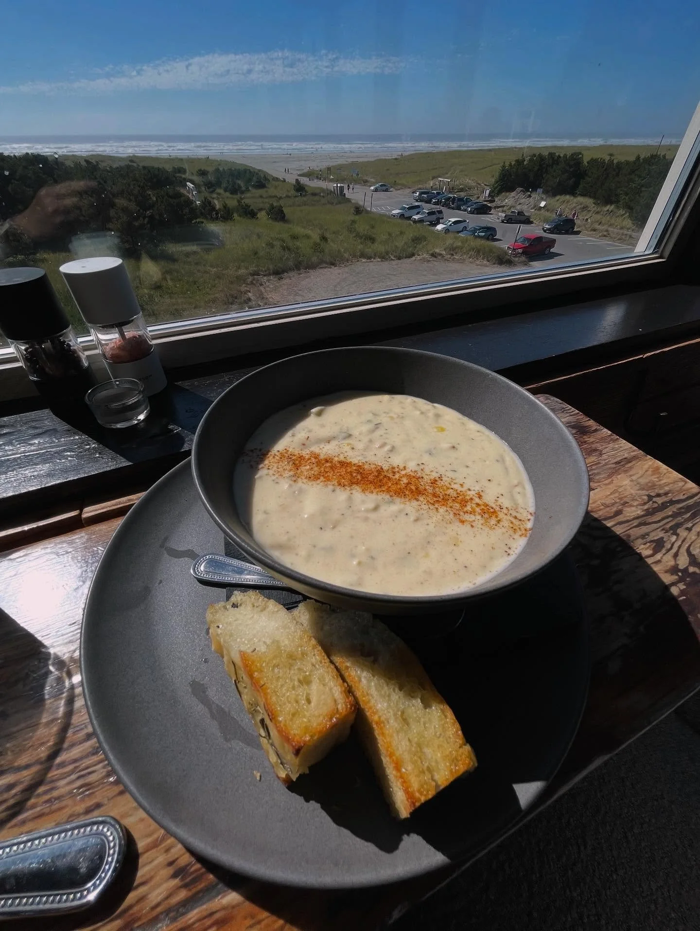 Next level clam chowder. #pacificnorthwest