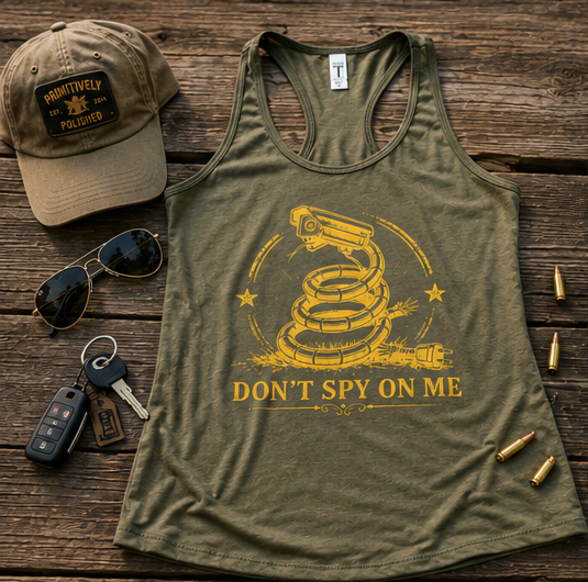 Don't Spy On Me Women's Racerback Tank
