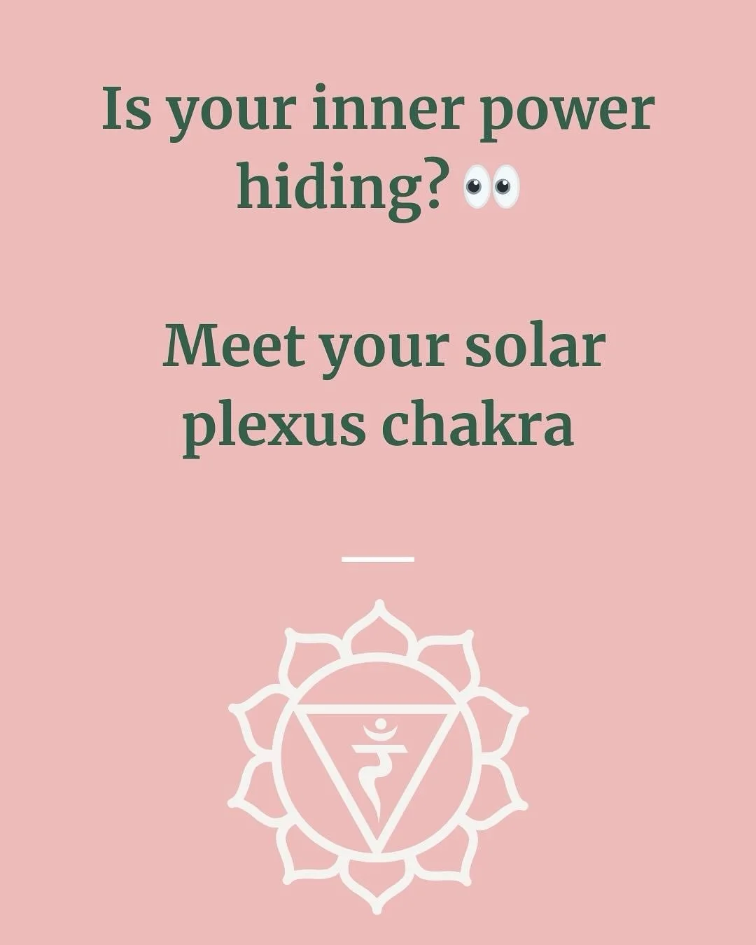 ✨ The Solar Plexus - Your Inner Power Centre ✨

This chakra is all about confidence, clarity and personal power.

When you&rsquo;re connected to it, you feel energised, decisive and unstoppable 🌟

But if it slips out of balance, you might notice sel