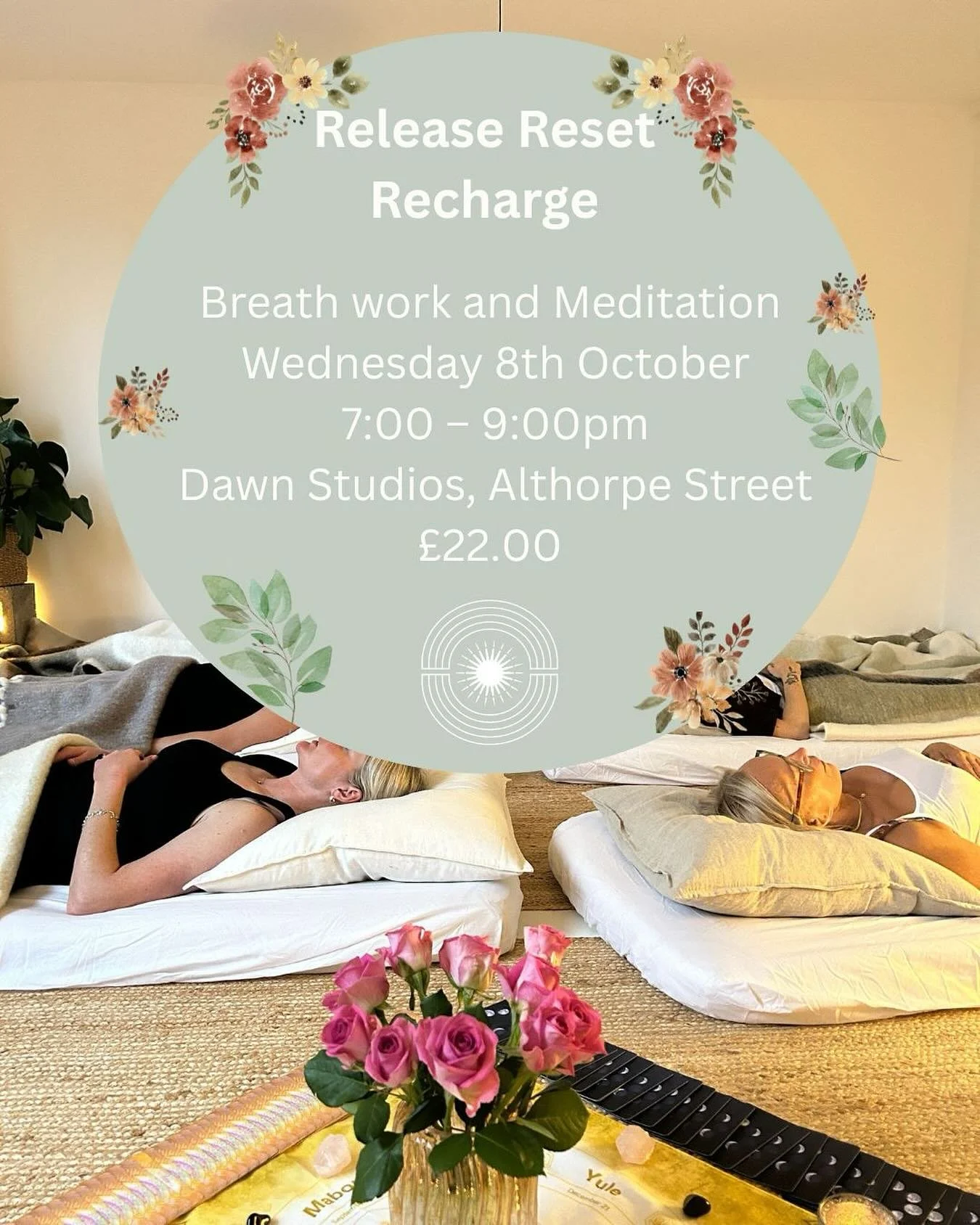 ✨Release &bull; Reset &bull; Recharge✨

Life moves fast- stress and overwhelm build quietly. This evening of breathwork, meditation and gentle ritual is your space to let go and restore. 

🌕We will gather just after the full moon- a natural time for