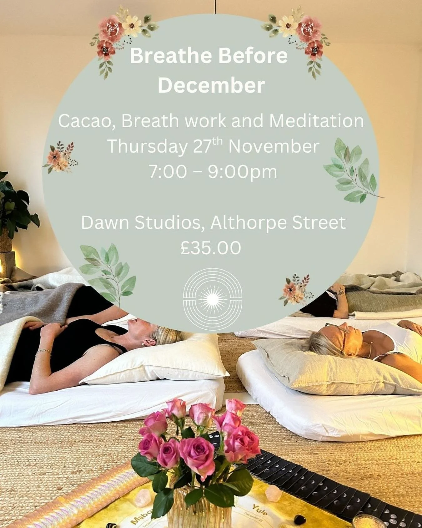 🌬️ Breathe Before December&hellip; 
A Gentle Cacao &amp; Breathwork Journey to Pause Before the Season Begins

Before the whirlwind of December arrives, this is your chance to pause.
To breathe.
To come back to yourself before life speeds up again.
