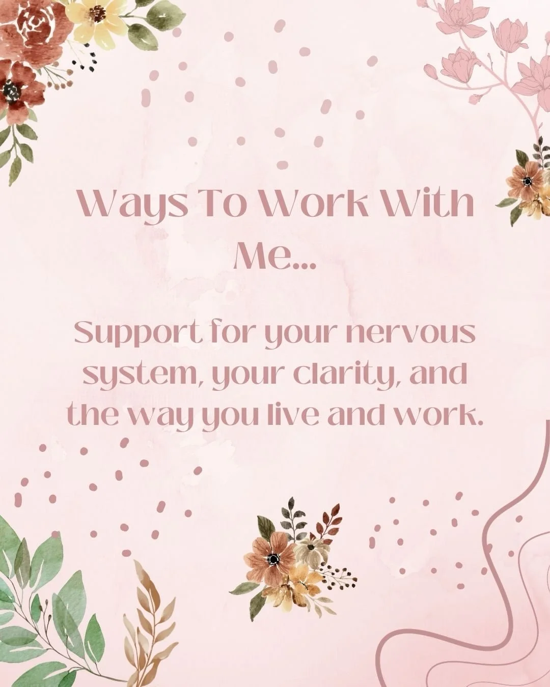 It&rsquo;s not a one size fits all 🧩

Sometimes you need space, sometimes you need structure&hellip; Sometimes you need someone beside you whilst you rebuild 🩷

I offer different ways to work together, from private 1-2-1&rsquo;s to structured progr