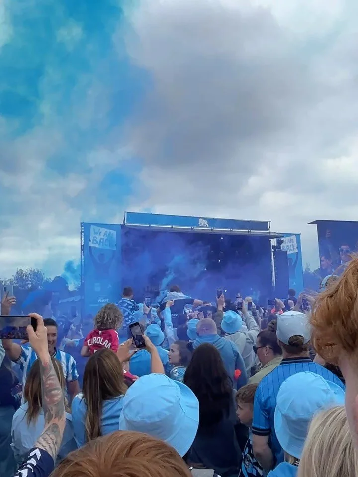 Bit of a different angle today&hellip;. 

Football isn&rsquo;t really about football for me 🤍

It&rsquo;s about moments like this.

Spent the weekend celebrating Coventry being promoted with my family&hellip; generations of us all together, just lau