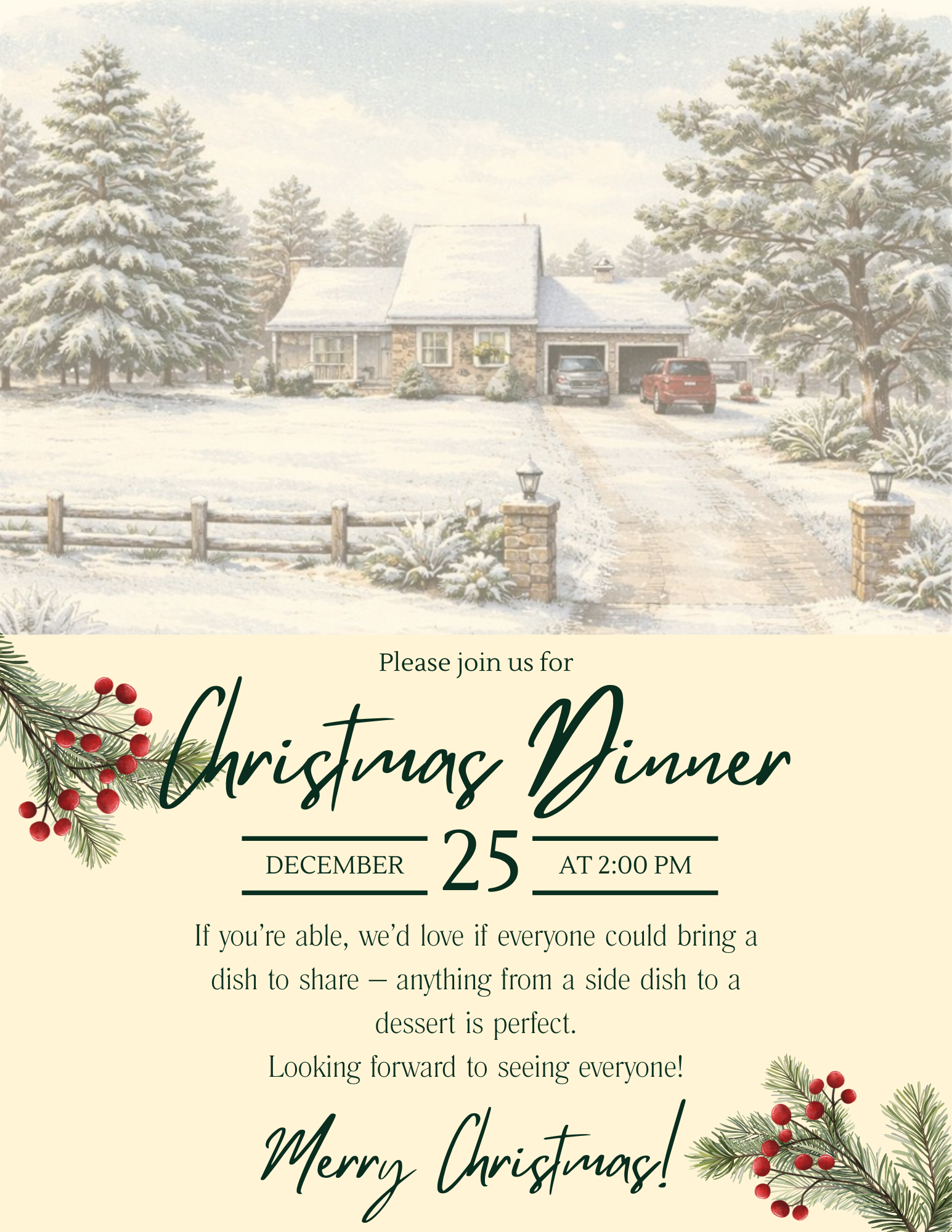 Green and Cream Illustrative Christmas Party Invitation Flyer.png.PNG