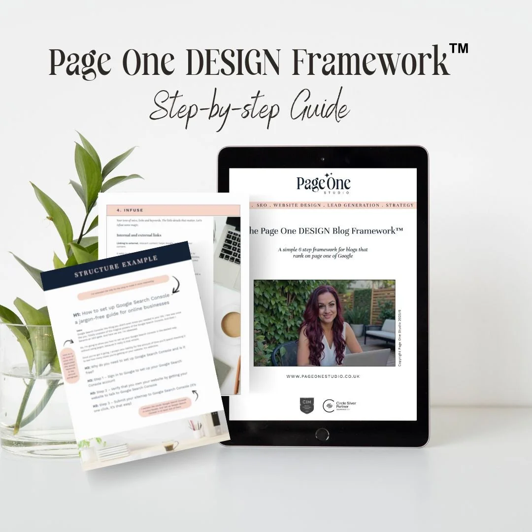 The Page One DESIGN Blog Framework™