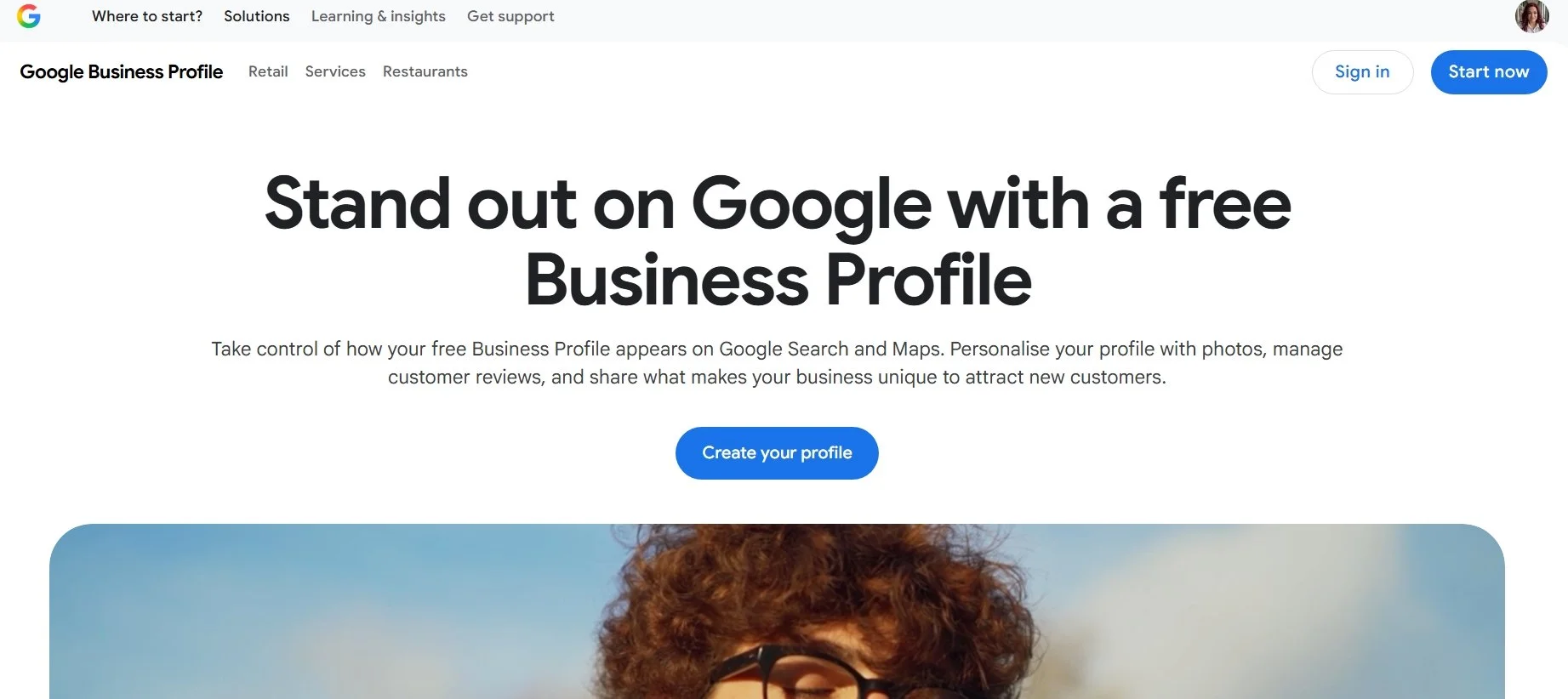 Goole Business Profile Screenshot