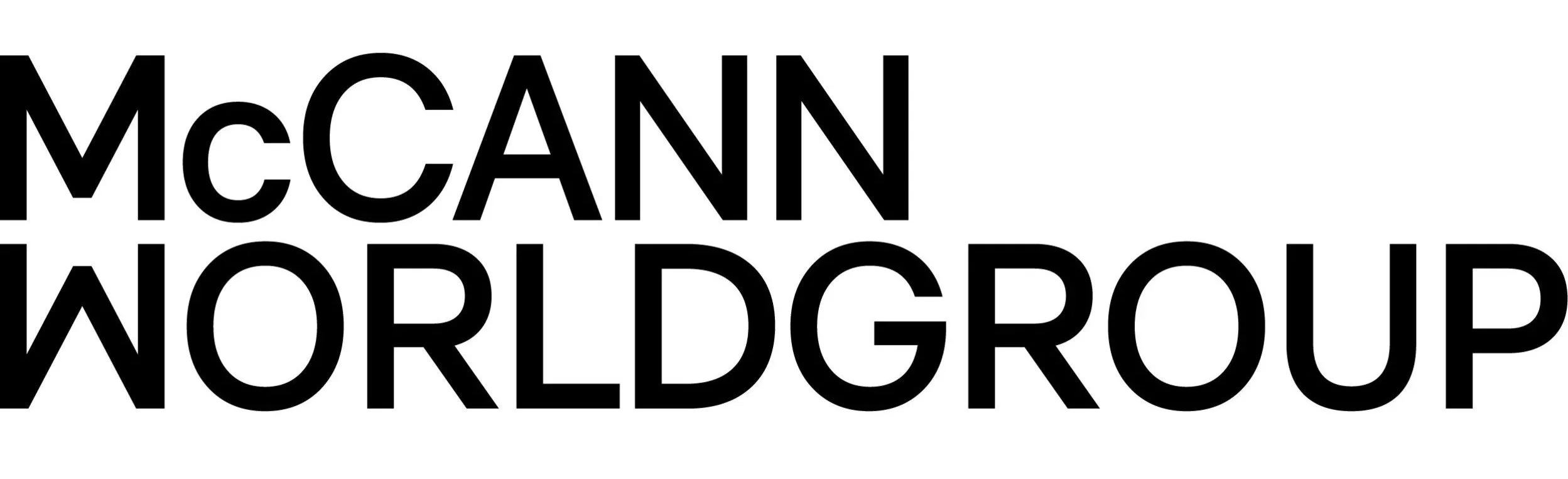 Black text on white background reading 'McCANN WORLDGROUP'.