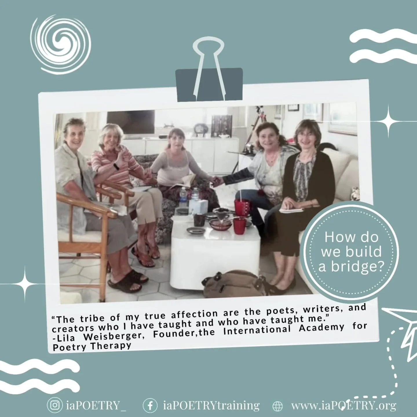 New to Instagram, but not new to the work.
📸 From our early gatherings, where poets, writers, and creators came together in courage and creativity.
As founder Lila Weisberger reminds us:
“The tribe of my true affection are the poets, writers