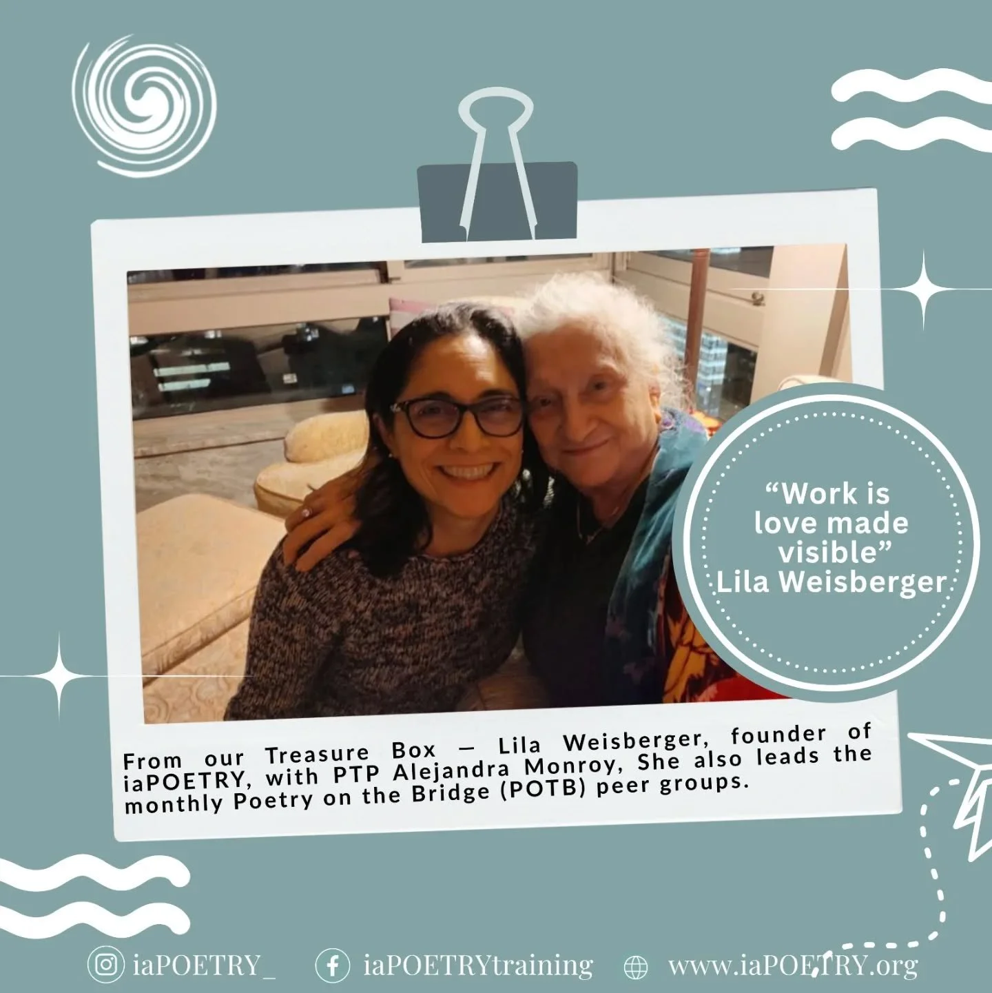 Shared with love by @iapoetry_
As we opened a treasure photo box, this poem came to mind:
It had been quite a while since I’ve thought
about the box I’ve filled with many keepsakes,
but today I had a memory that touched my heart,
opened t