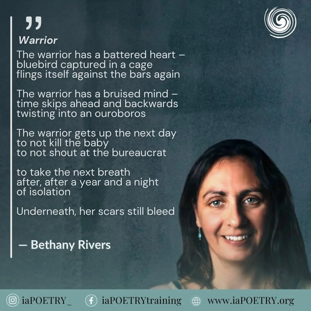 &ldquo;Warrior&rdquo; by Bethany Rivers @bethanyriverswriter &mdash;a POTB Friend, published poet, author, and experienced creative writing tutor based in Shrewsbury, UK.

Bethany specialises in guiding writers through the creative writing process, u