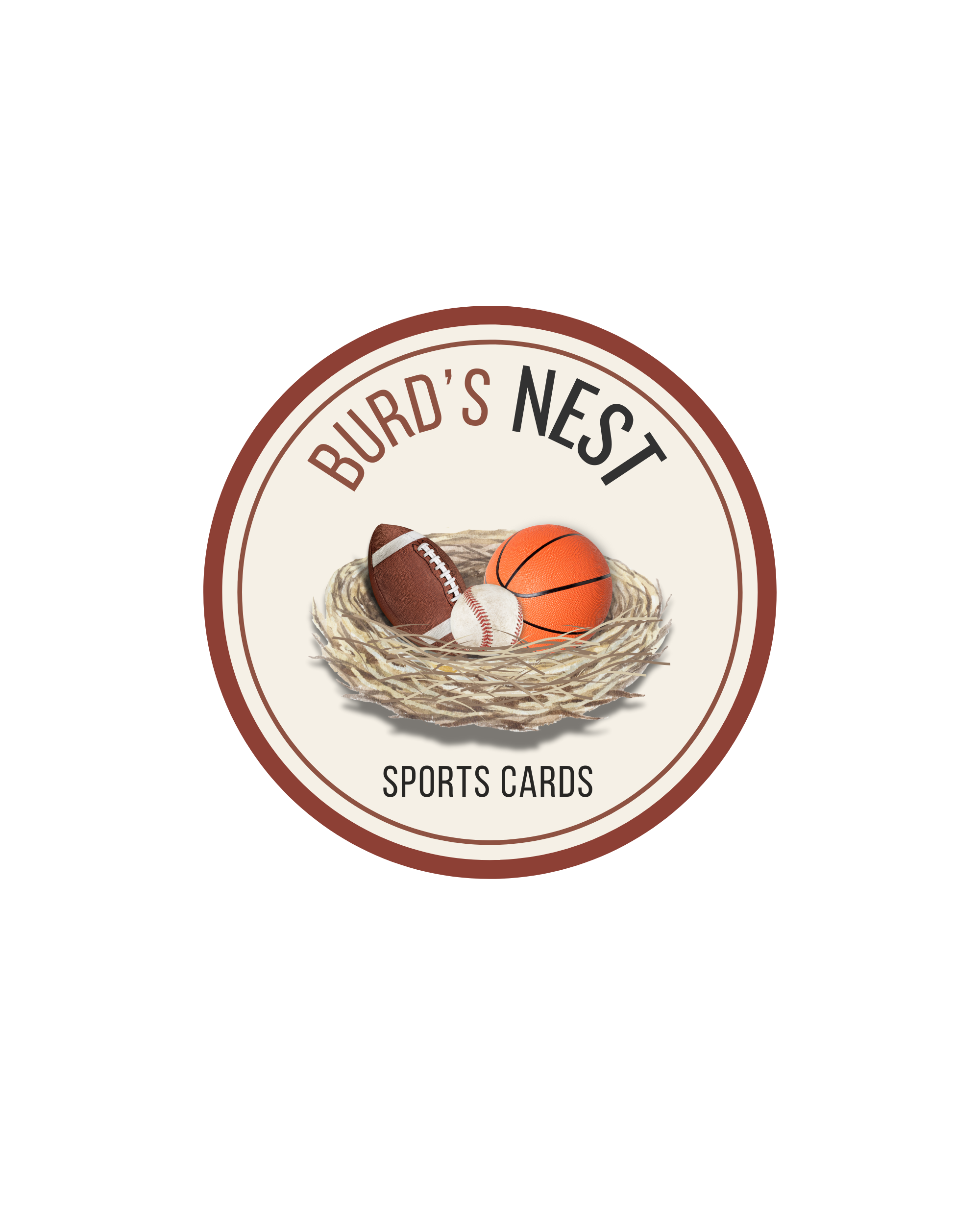 Burd's Nest Logo created by Studio Hill Media to give this brand a jumpstart to hosting live videos to sell sports cards.