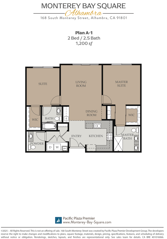 Monterey Bay Square Floorplans
