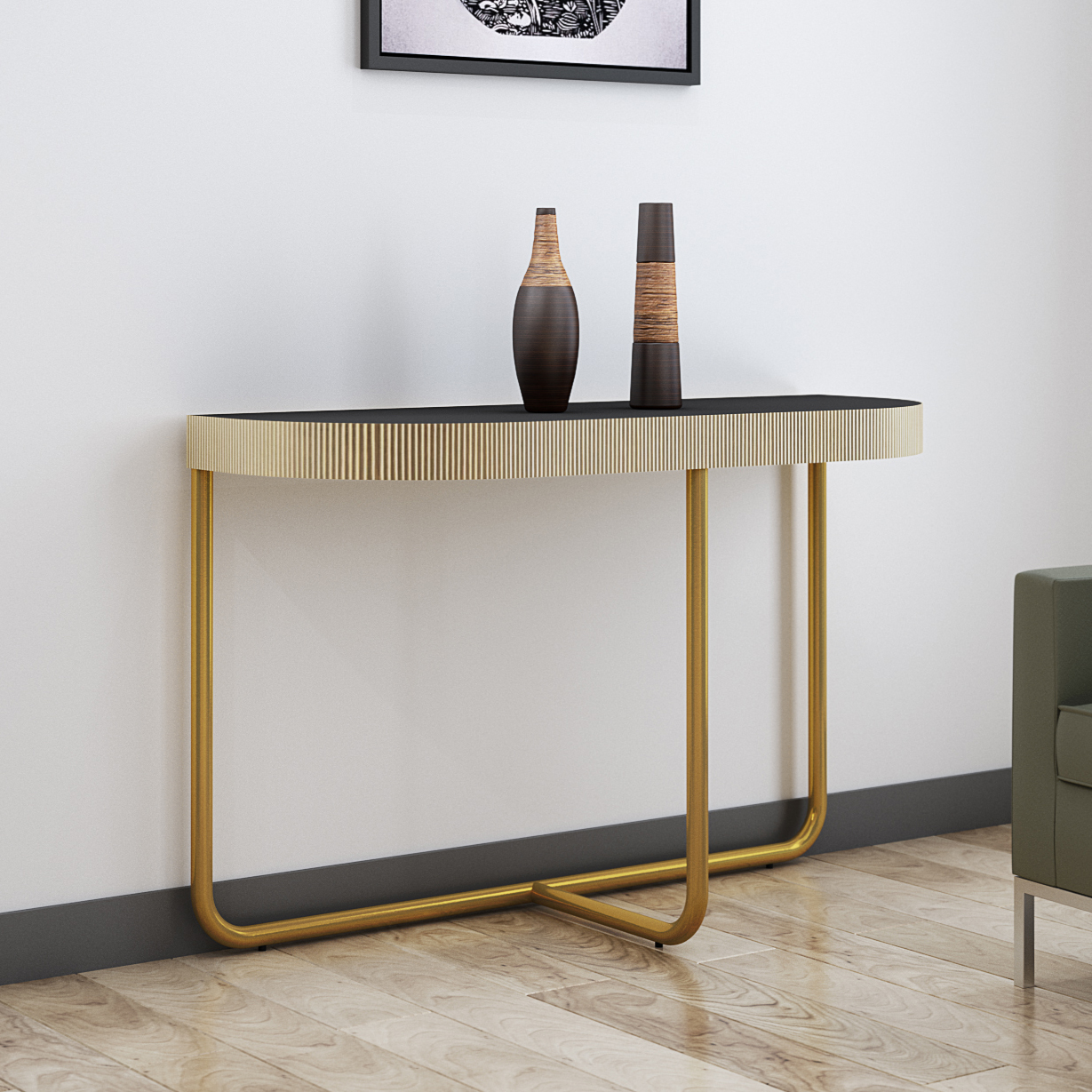 Surya Melton Console Table 3D Model