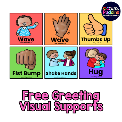Free Autism Greeting Visual Support