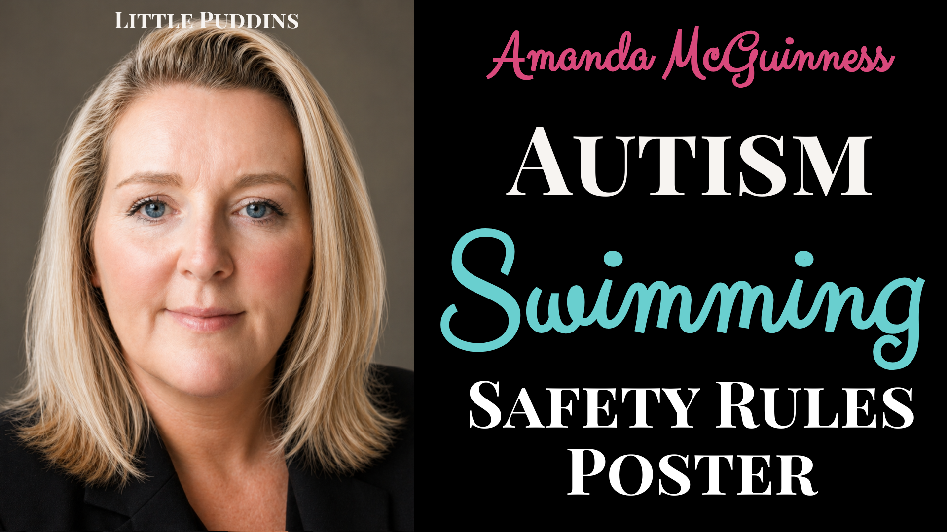 Autism Swim Safety Poster