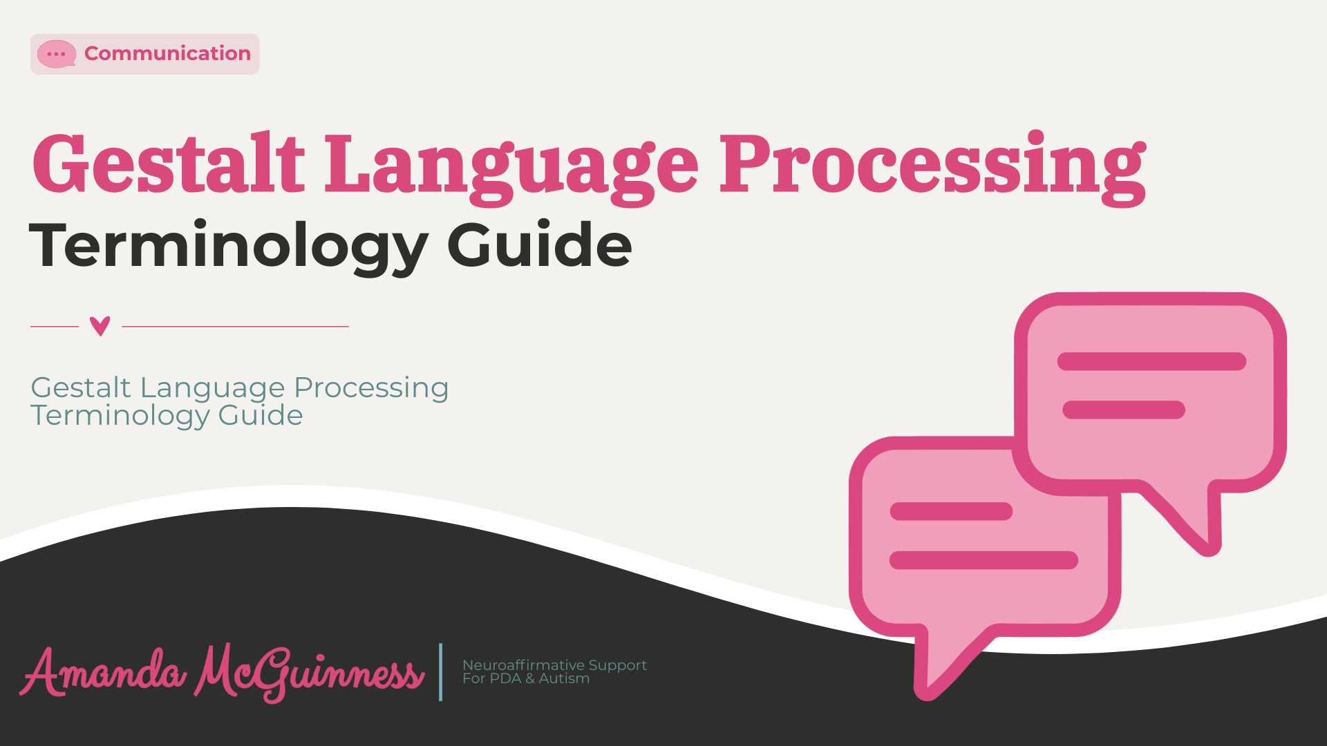 Gestalt Language Processing Terms