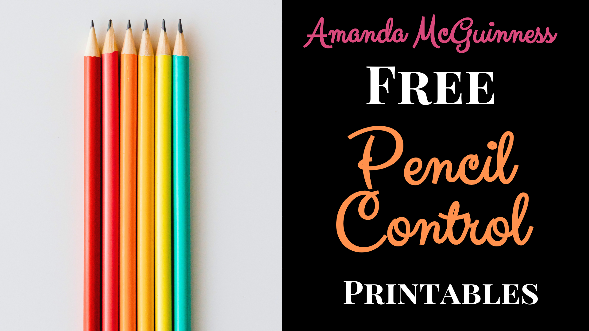 Pencil Control Printables