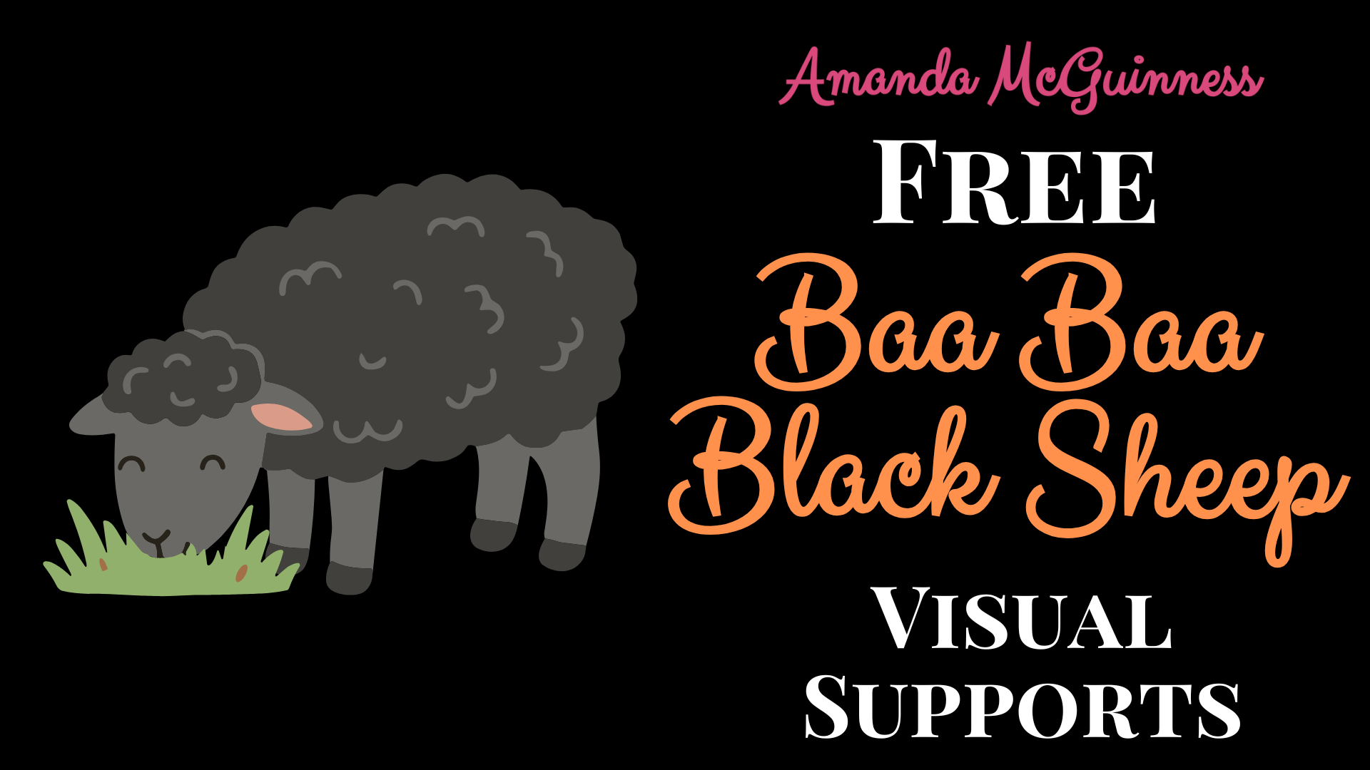 Baa Baa Black Sheep Visual Activity