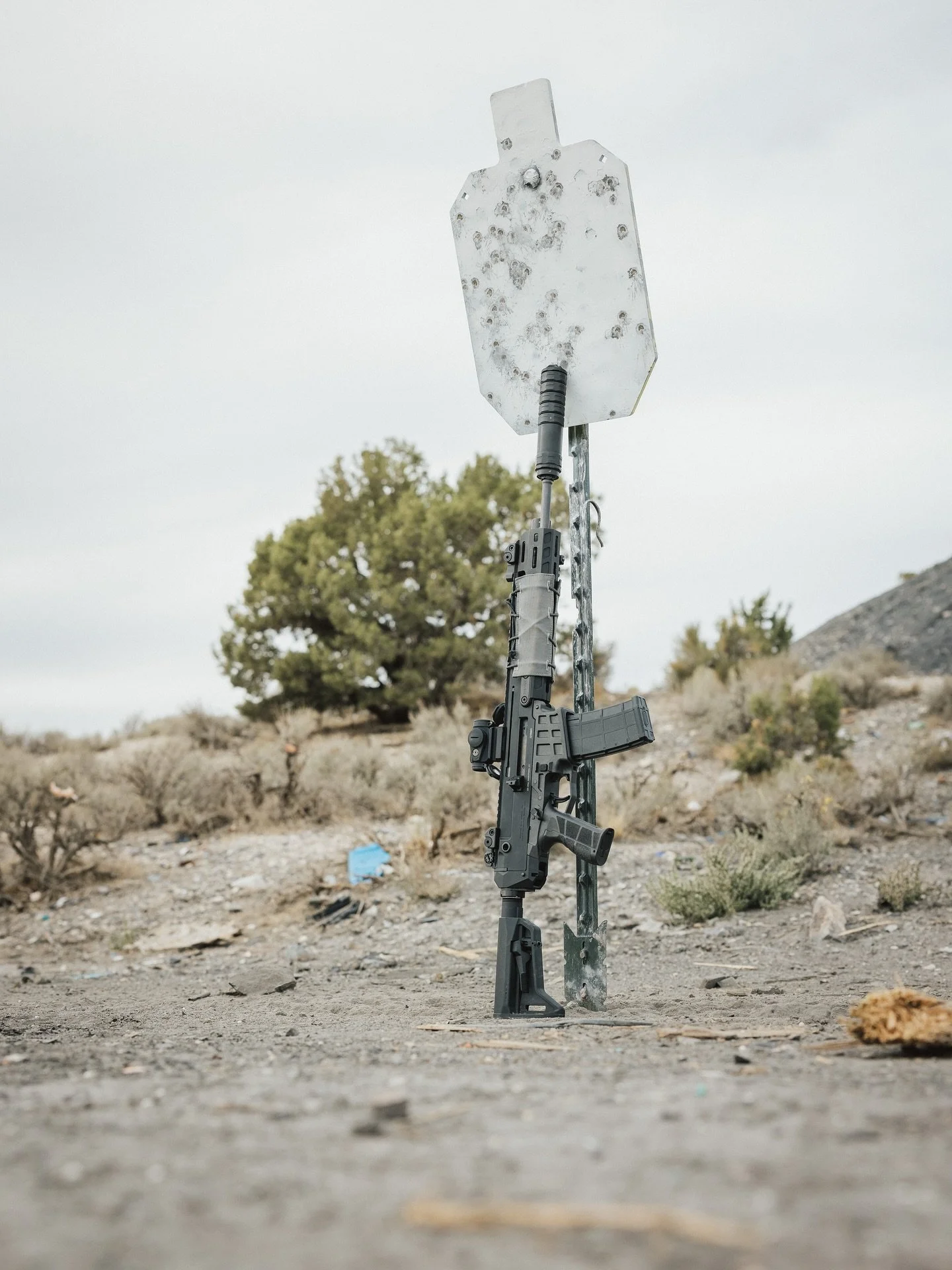 Steel meets steel. 🔥
What&rsquo;s your  go-to rifle setup for range days? 👇