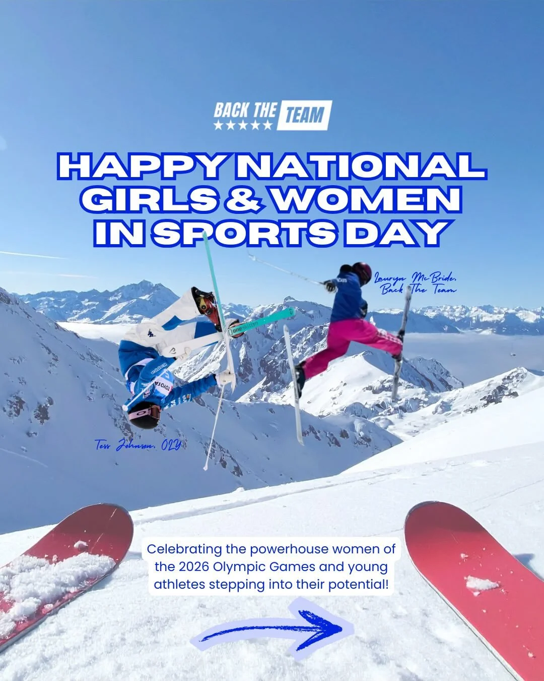 Happy National Girls and Women in Sports Day!! 💙

Especially celebrating the incredible female athletes gearing up to compete in @milanocortina2026 

&hellip;.and the next generation of female athletes following in their footsteps 😌

Behind every a