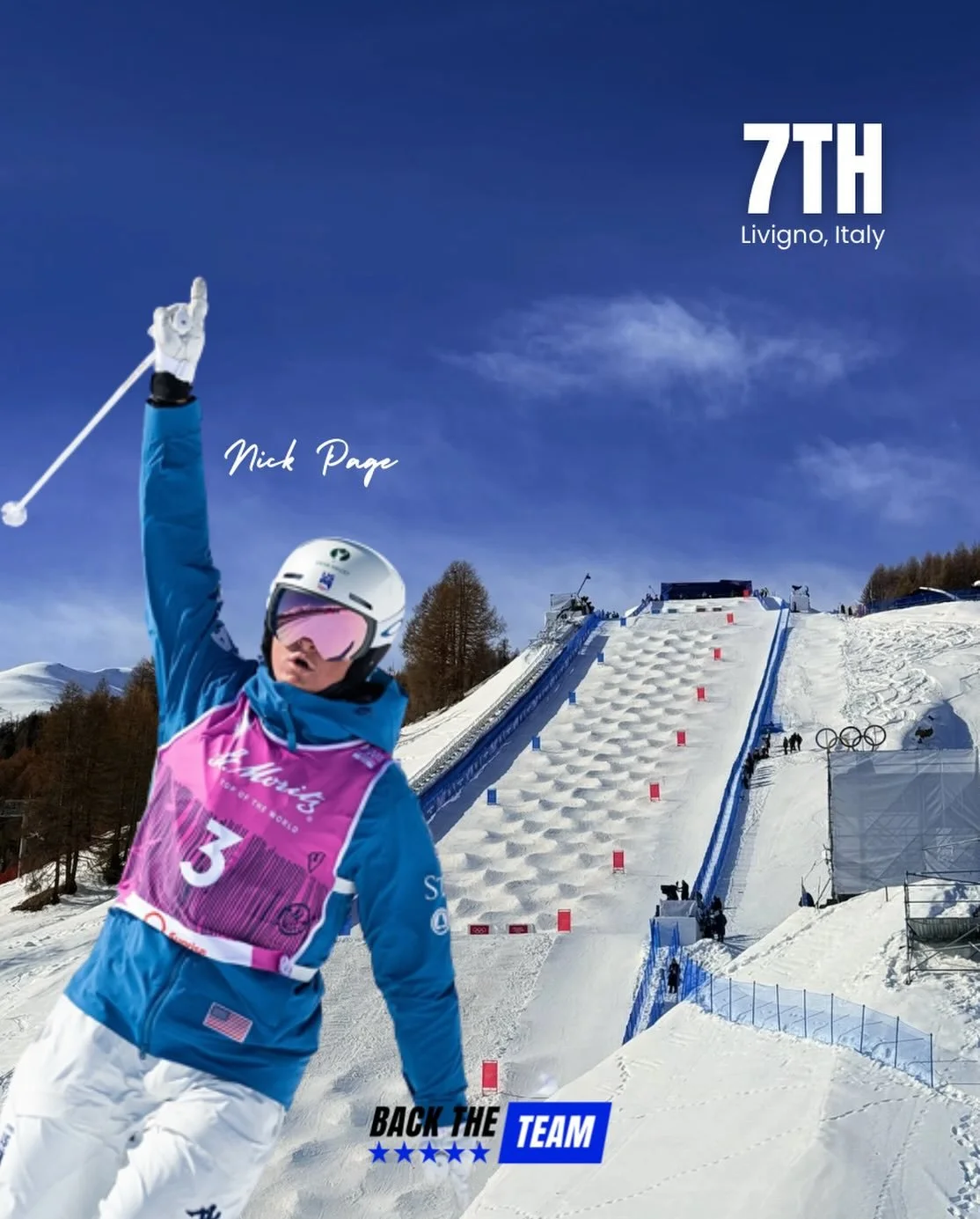 Page continuing to write new pages in the history books for Team USA 🇺🇸

7th in today&rsquo;s Olympic final, 1st @backtheteam mentor

@backtheteam X @milanocortina2026 🚀

#backtheteam #mentorship #mindset #moguls #milanocortina2026