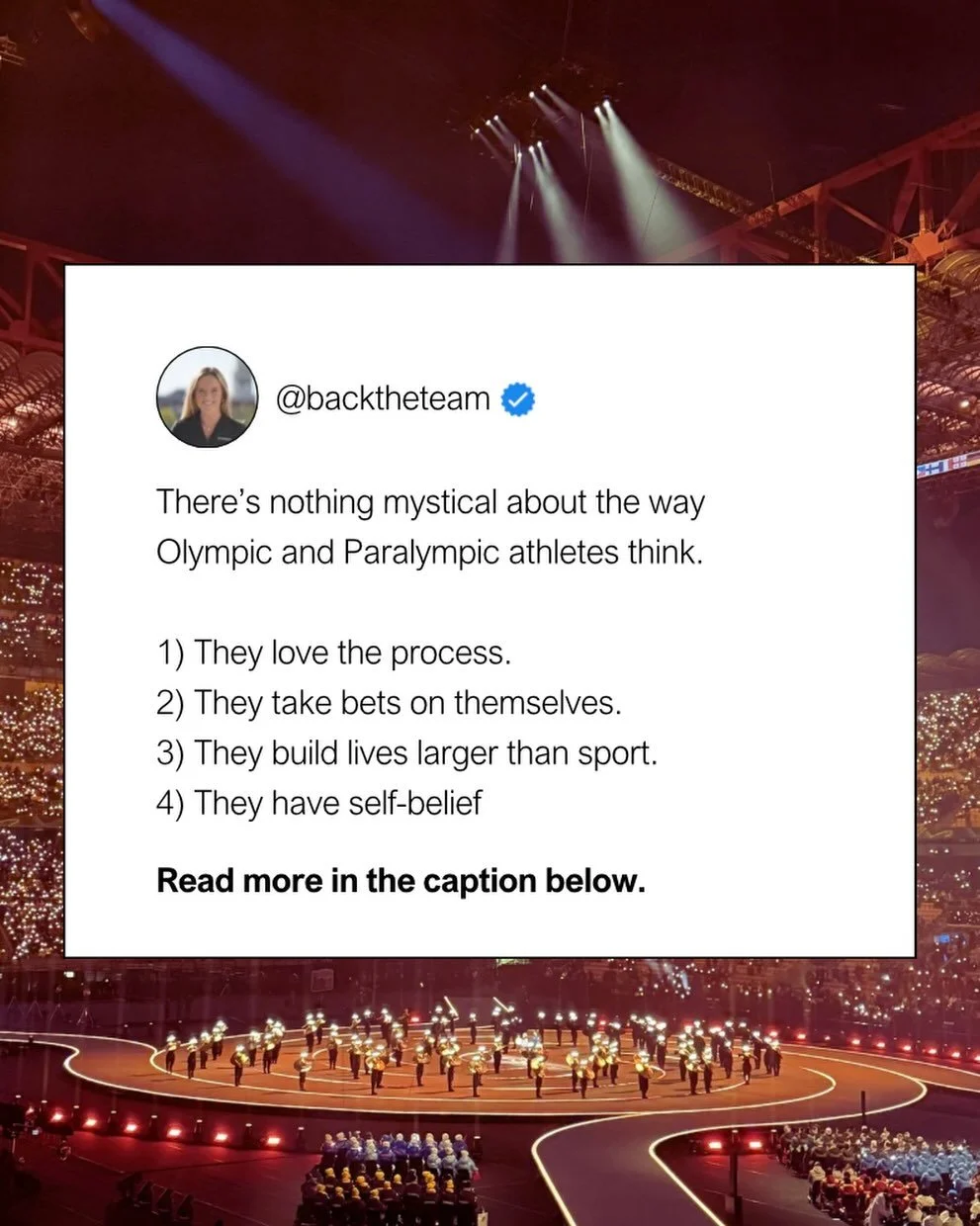 We&rsquo;re diving into the mental game of the 2026 @olympics and @paralympics 

The most important takeaway from these conversations is this: there is nothing mystical about the way Olympic and Paralympic athletes think ✨

On a mission to interview 