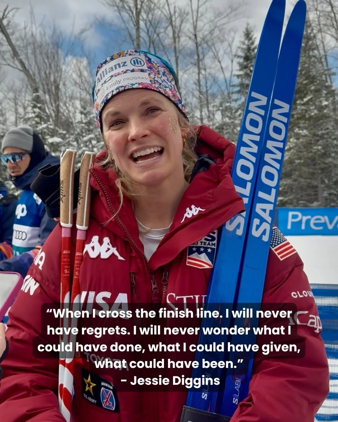 the RADIANT mindset of @jessiediggins ✨🩵👑

A career full of no regrets, 100%, joy in the pain cave, and doing it all with a smile. 

Congrats @jessiediggins !! 

&mdash;
I am on a mission to interview 100% of the 2026 U.S. Olympic and Paralympic te