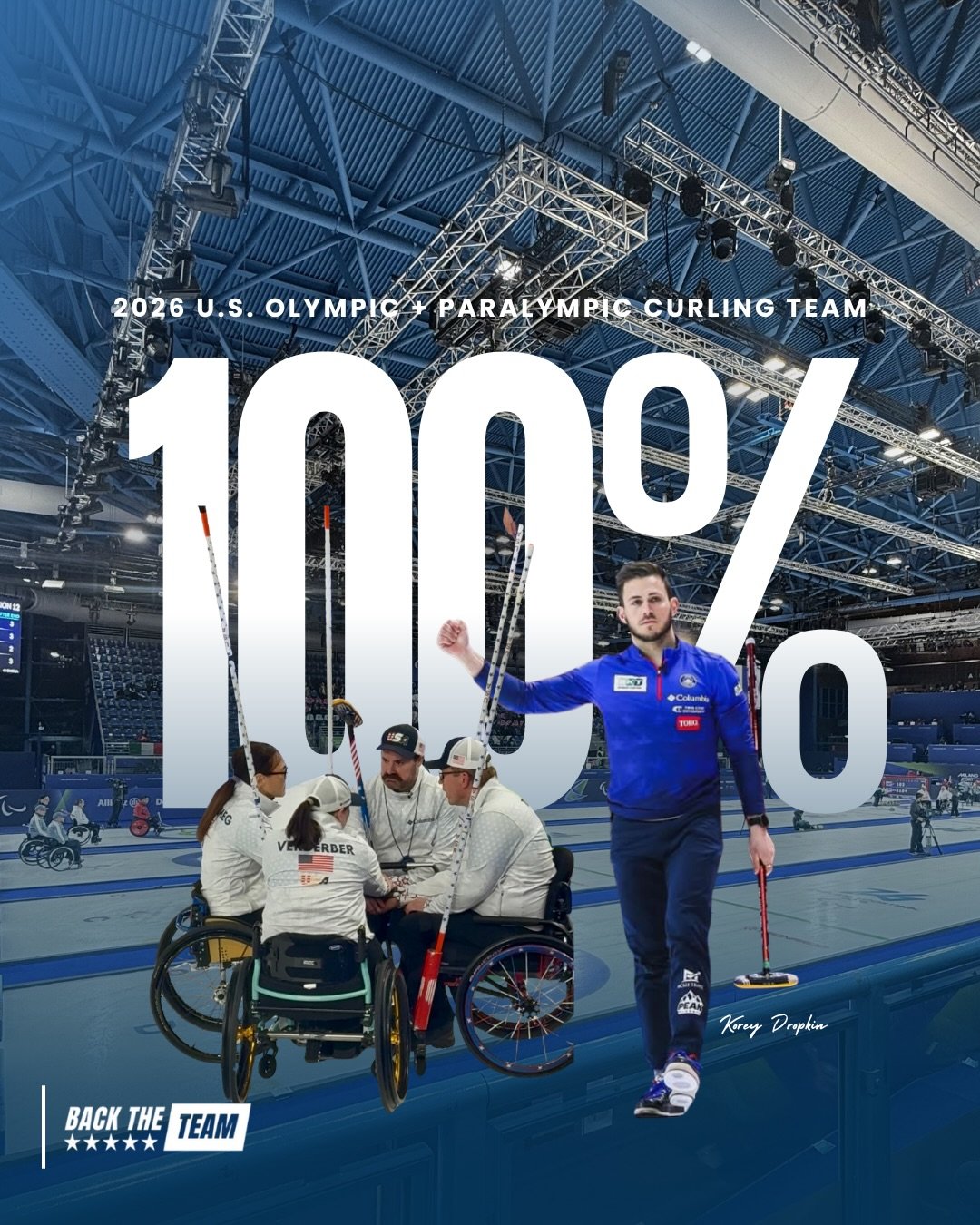Good curling 🤝 @usa_curl 

History made. Every Olympic and Paralympic curler for @teamusa has shared their story with @backtheteam. 🧹

A moment for their mindset 🙌 

#backtheteam #mindset #milanocortina2026 #olympics #paralympics