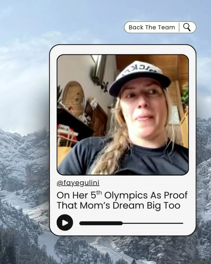 What&rsquo;s the story you&rsquo;re telling yourself above your shoulders? 

Swipe for elite mindset advice from 5x snowboard cross Olympian @fayegulini 💙

__
On a mission to interview 100% of the 2026 U.S. Olympic and Paralympic team. Every mindset