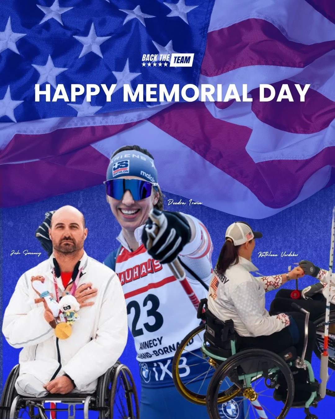 Happy Memorial Day from @backtheteam 

An absolute honor to sit down with veterans of Team USA, nine Paralympians, ten Olympians, who&rsquo;ve served and competed for the stars and stripes in @milanocortina2026 
__
On a mission to interview 100% of t