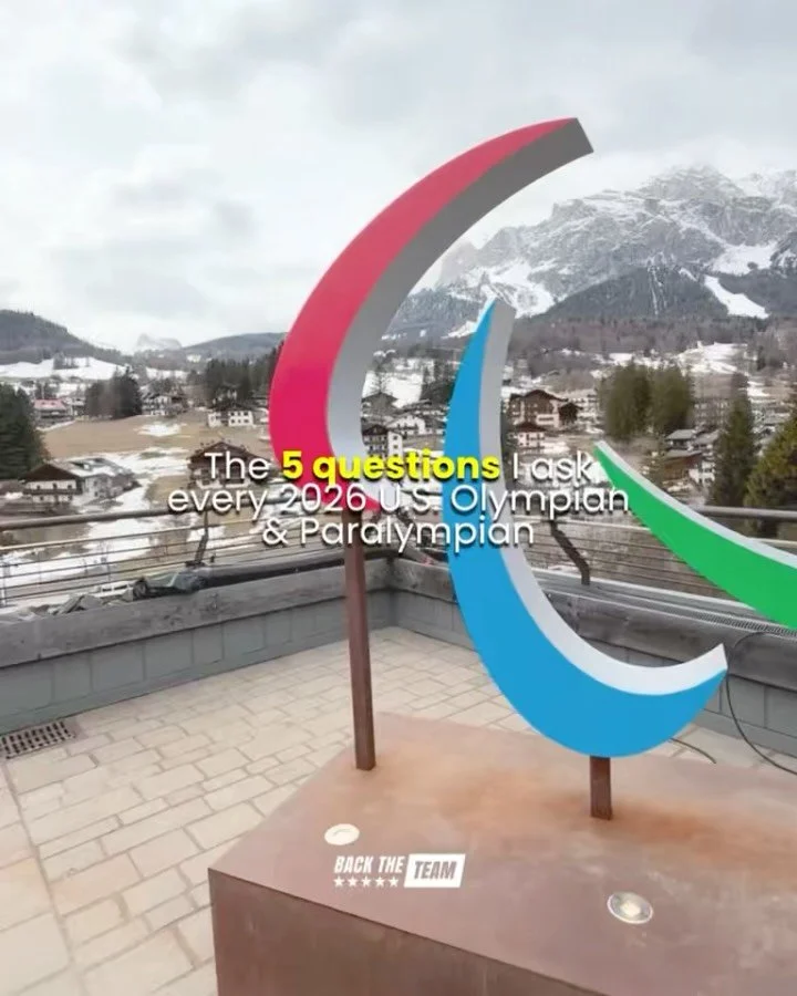 5️⃣ questions I&rsquo;m asking all 304 members of the 2026 U.S. Olympic and Paralympic Team 

&hellip;for June 5th! 

When&rsquo;s the last time you&rsquo;ve asked yourself these questions? 

__
On a mission to interview 100% of the 2026 U.S. Olympic