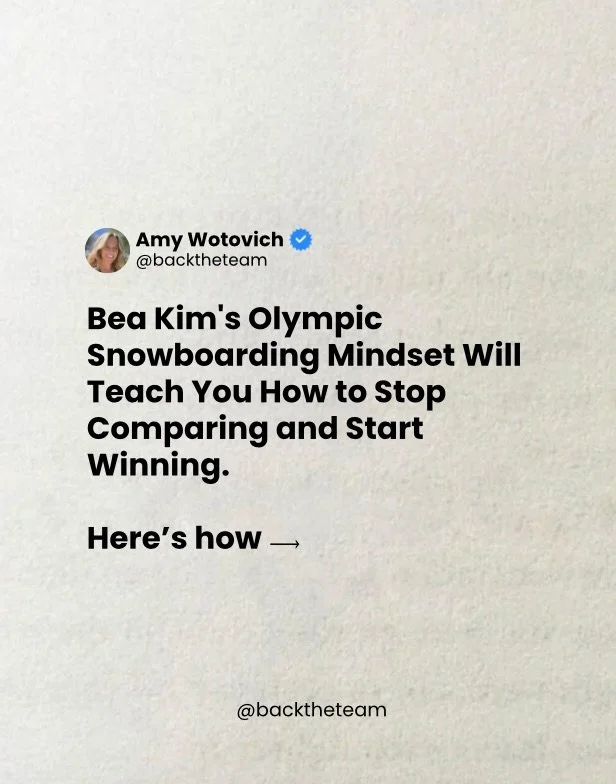 Controlling the controllables! 

Must-save mindset advice from the one and only @hellobeakim 

From her six years old to the Olympic stage, she&rsquo;s found success as a professional snowboarder by putting her blinders on and focusing on what she ca