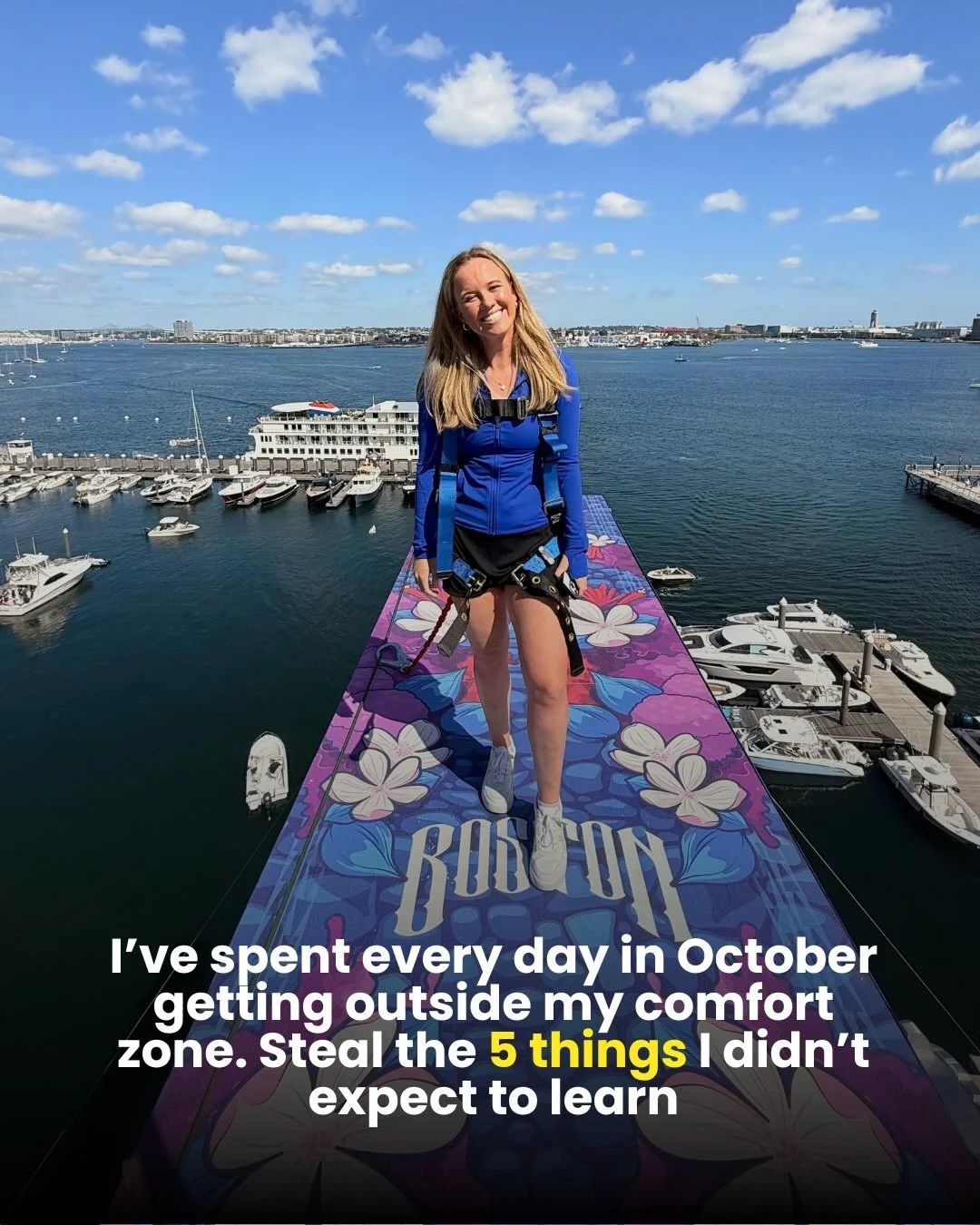 Steal the top five things I&rsquo;ve learned from getting outside my comfort zone everyday this month 🤜🤛

Consider this your sign to get outside your comfort zone&hellip;I&rsquo;m rooting for you! 

#mindset #mentalperformance #comfortzonechallenge