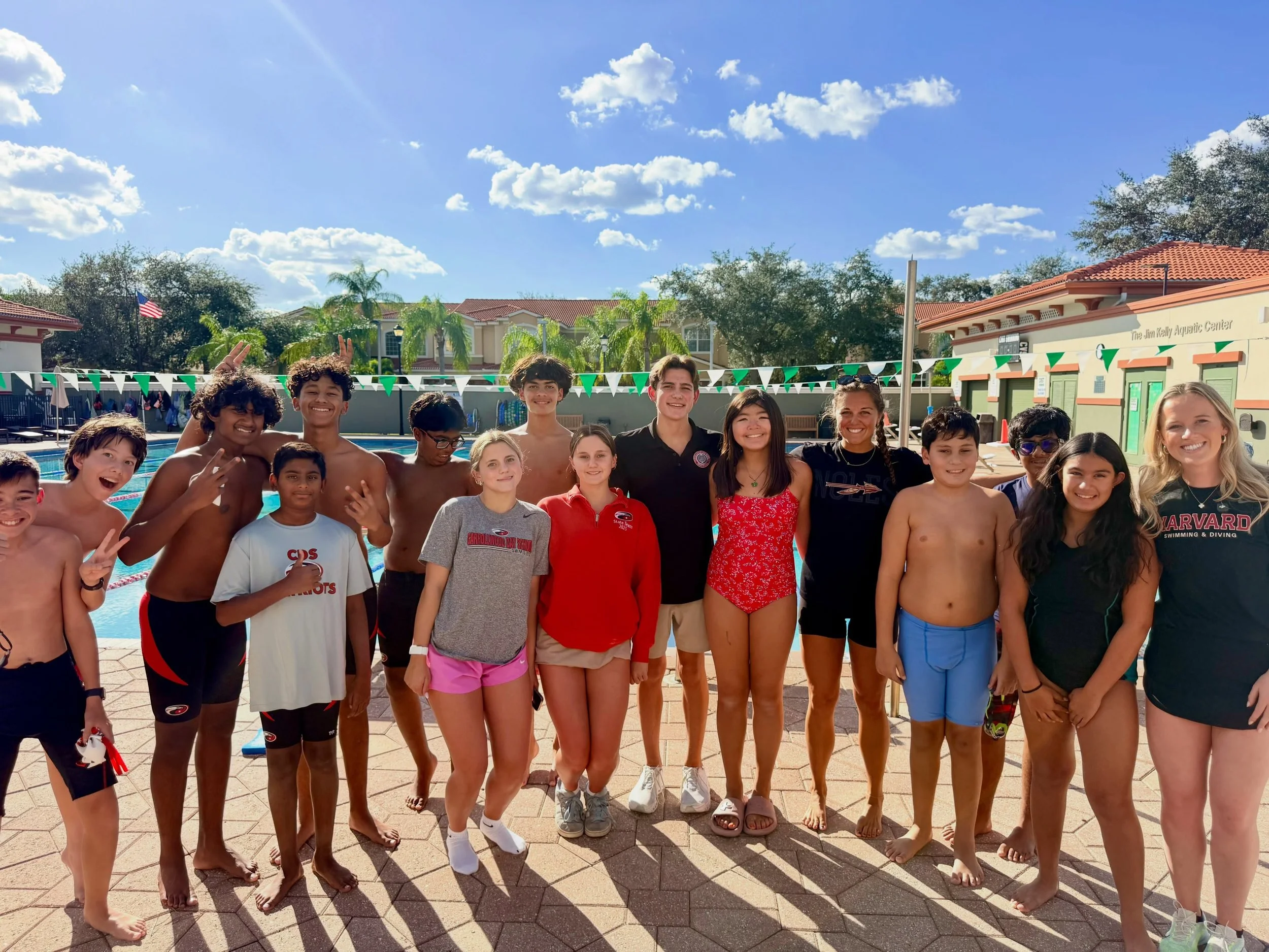 Championship season starts between the ears! 

Thank you @carrollwooddayschool swim &amp; dive, for the warm welcome! It&rsquo;s always a blast to share mindset training, and especially special to do so in one of my favorite places: the pool deck.

W