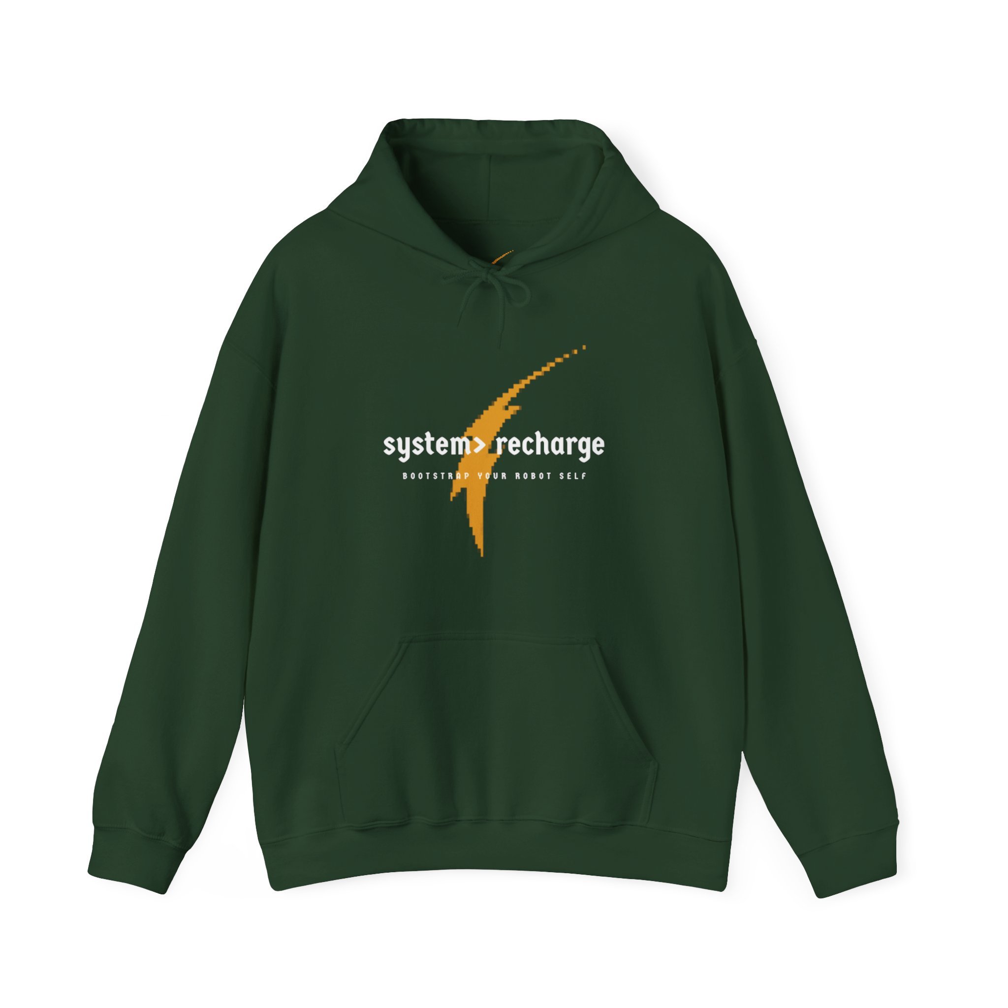 system> recharge Unisex Heavy Blend™ Hooded Sweatshirt