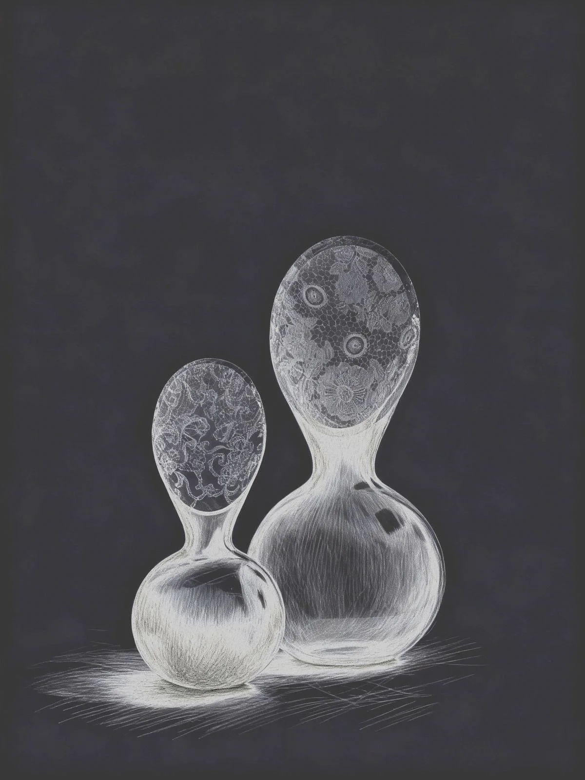 Oranjevaas crystal vases by Tjep. with Royal Leerdam Crystal