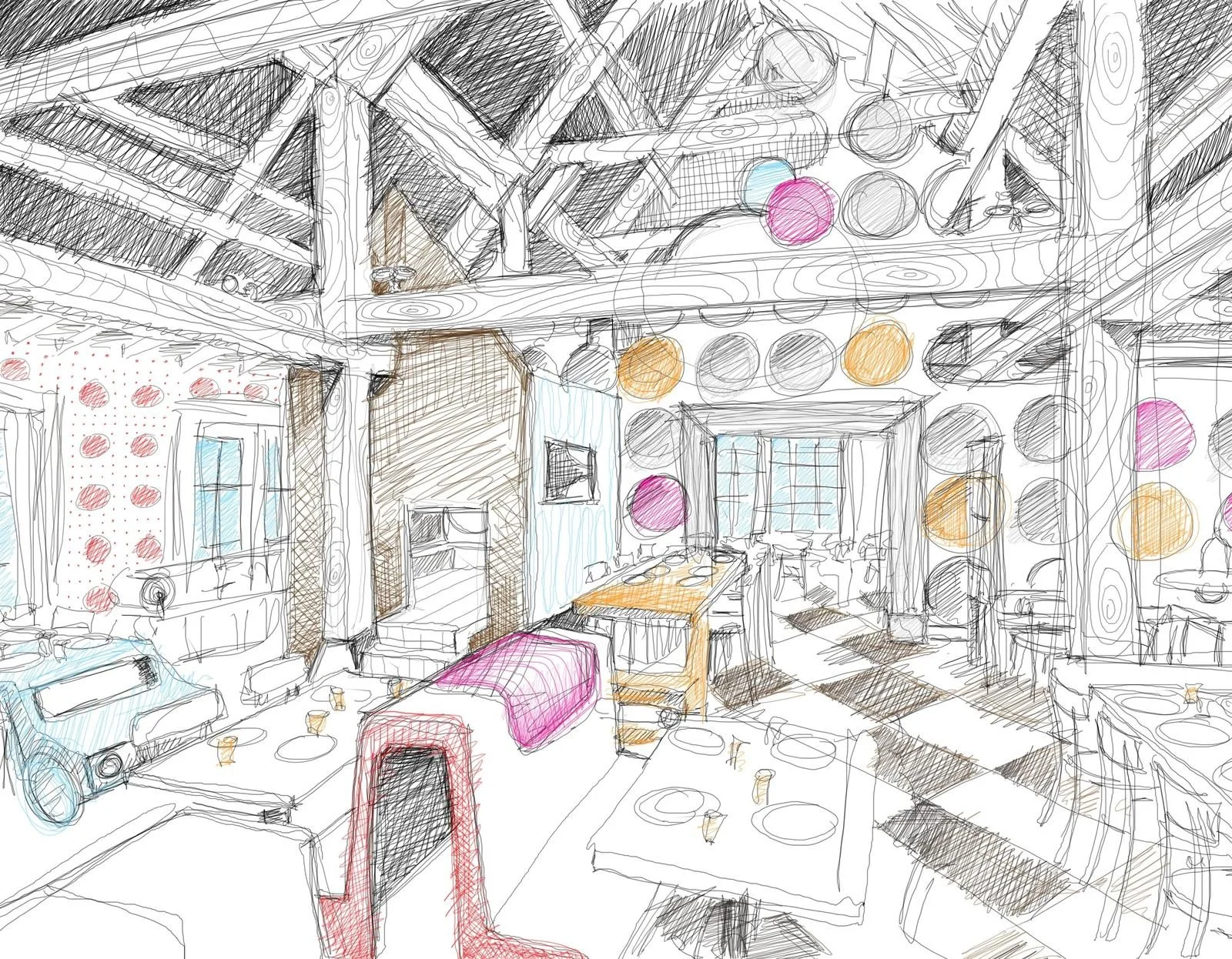 Restaurant Praq interior by Tjep. in Amersfoort