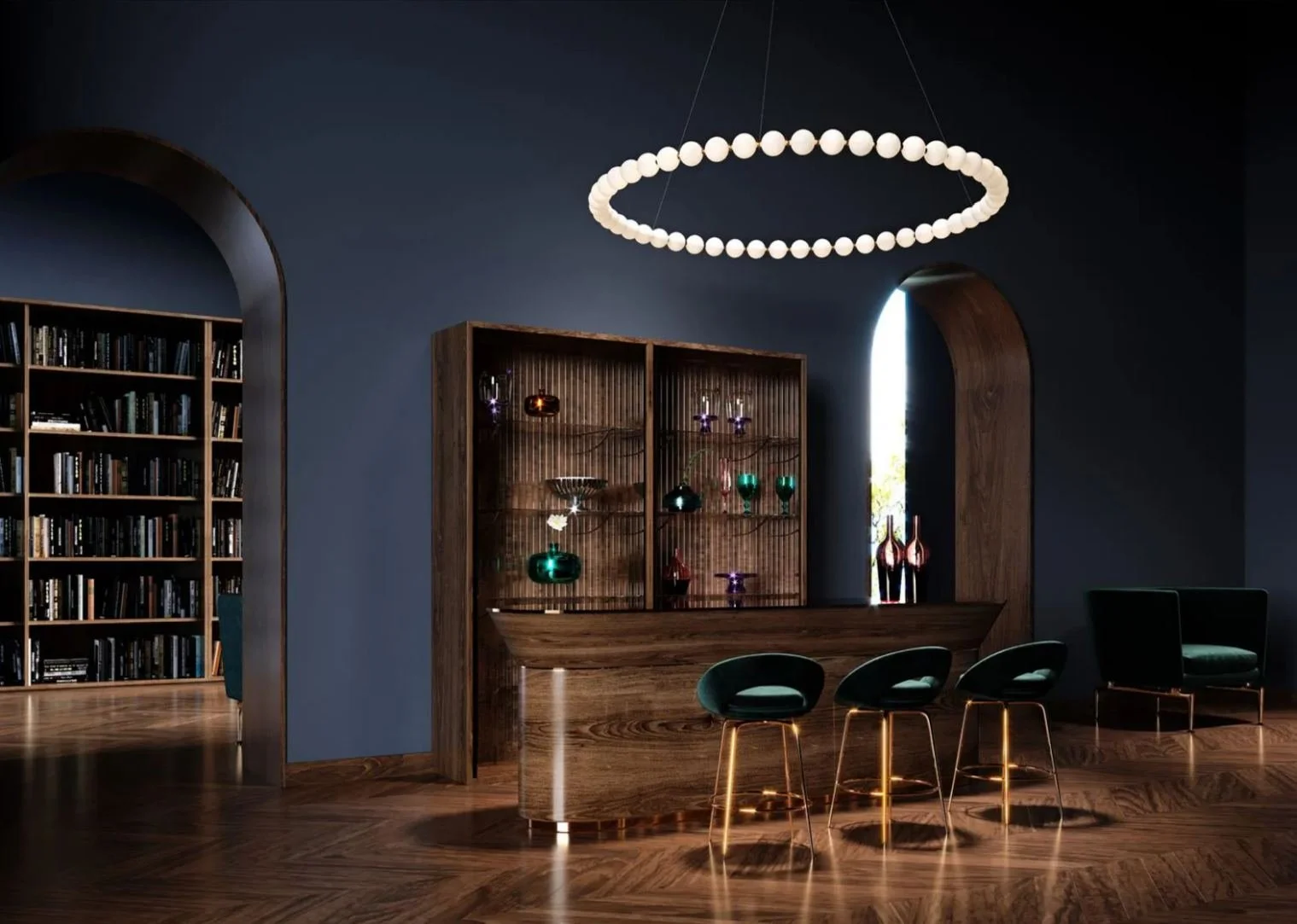 Pearl Drop lighting by Tjep. with Preciosa