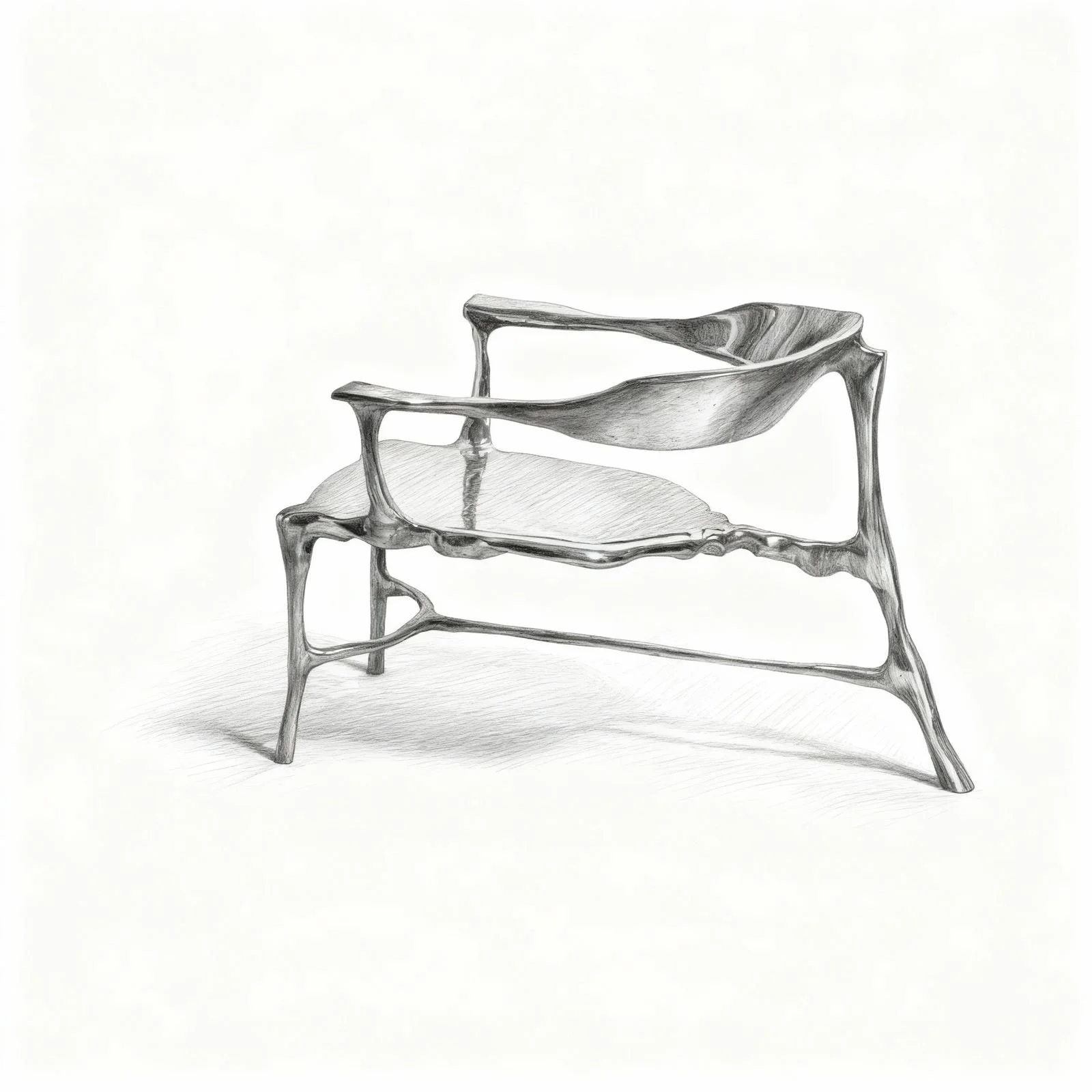 Bronze Age Lounge Chair by Frank Tjepkema