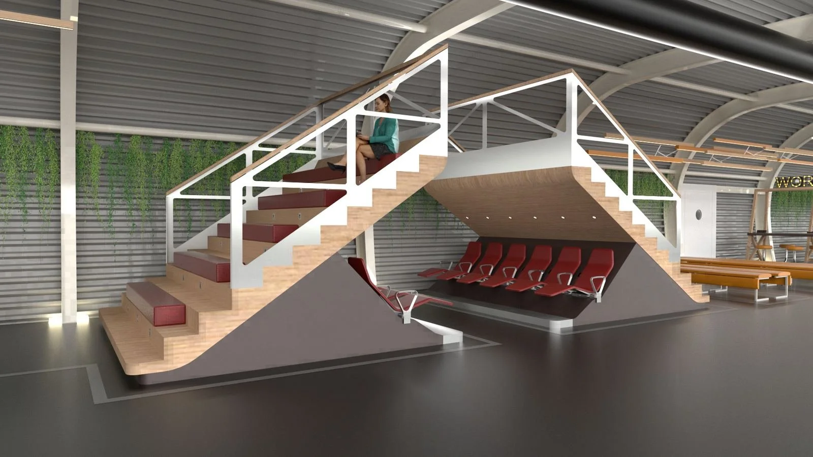 Schiphol M Corridor interior by Tjep. at Amsterdam Airport