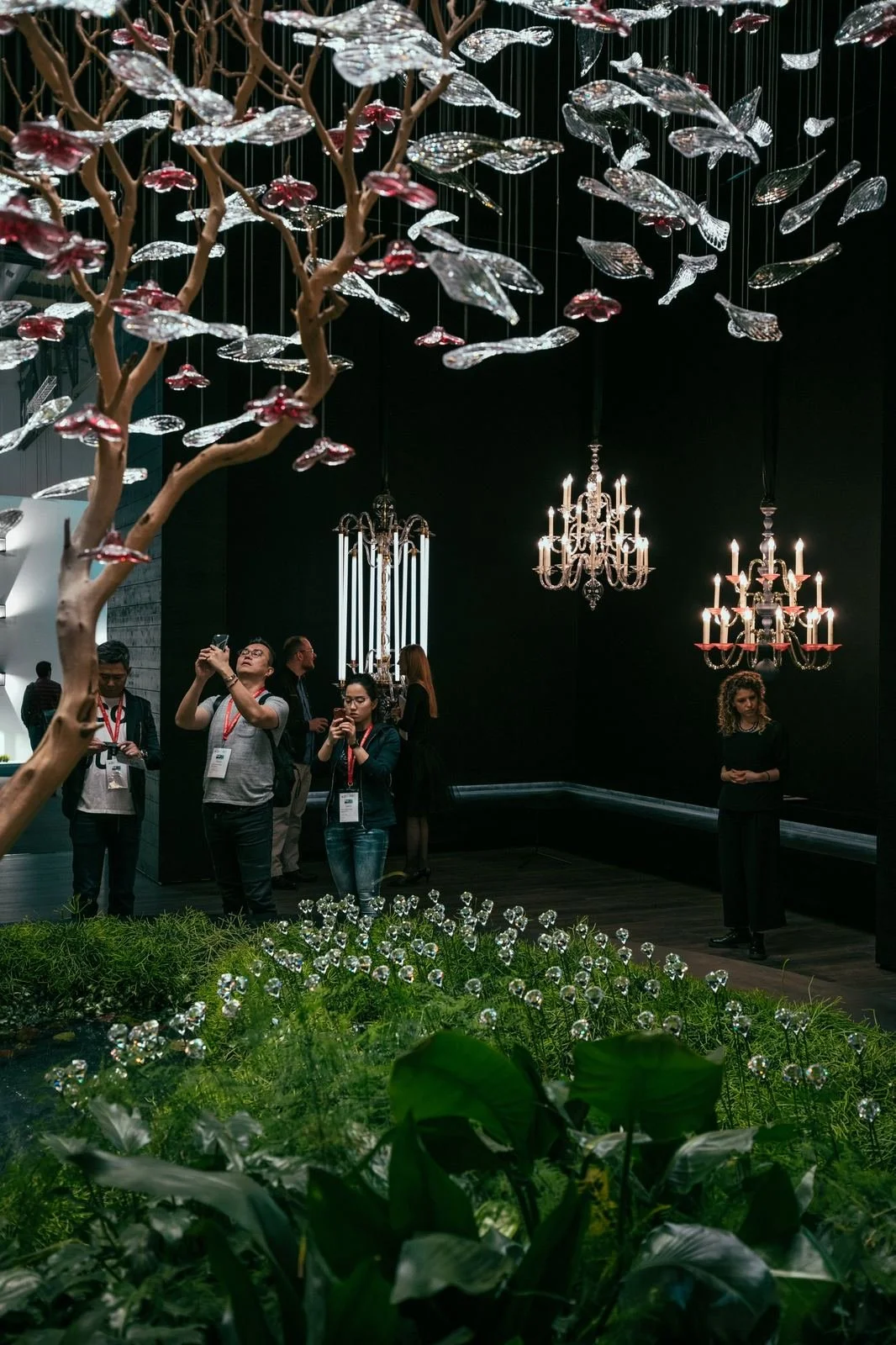 Echo chandelier by Tjep. for Preciosa